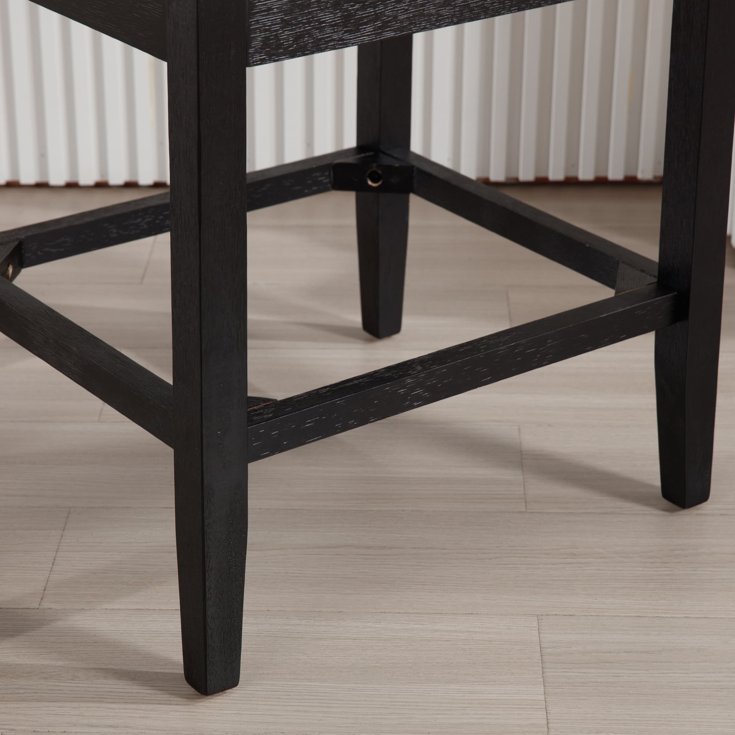 CIMOTA 26"H Wood Counter Stools with Arms Set of 2 - 2003CS