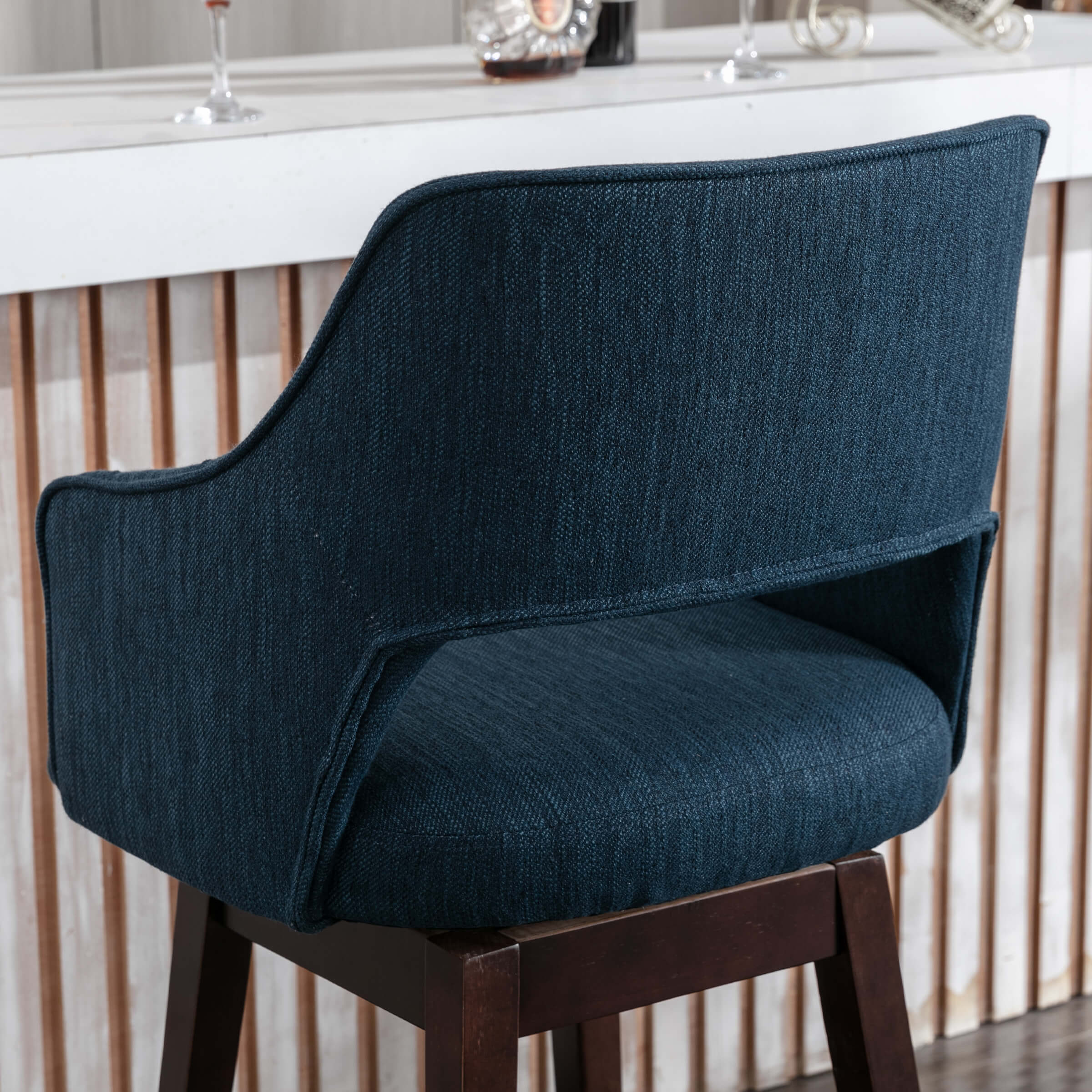 CIMOTA 27"H Open Back Swivel Counter Stools - 6550CS