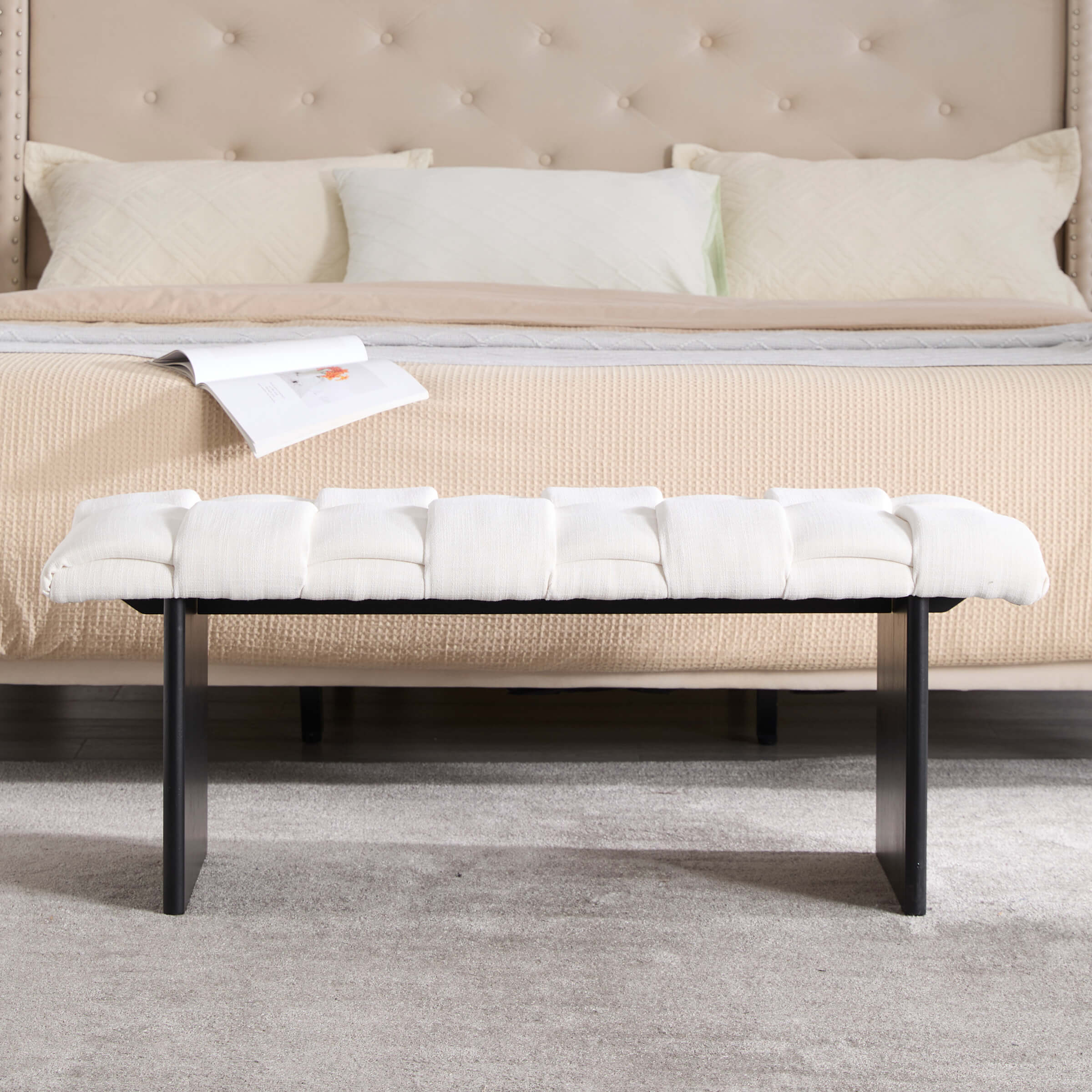 CIMOTA 45”W Modern Wood Legs Bench - 2650BH