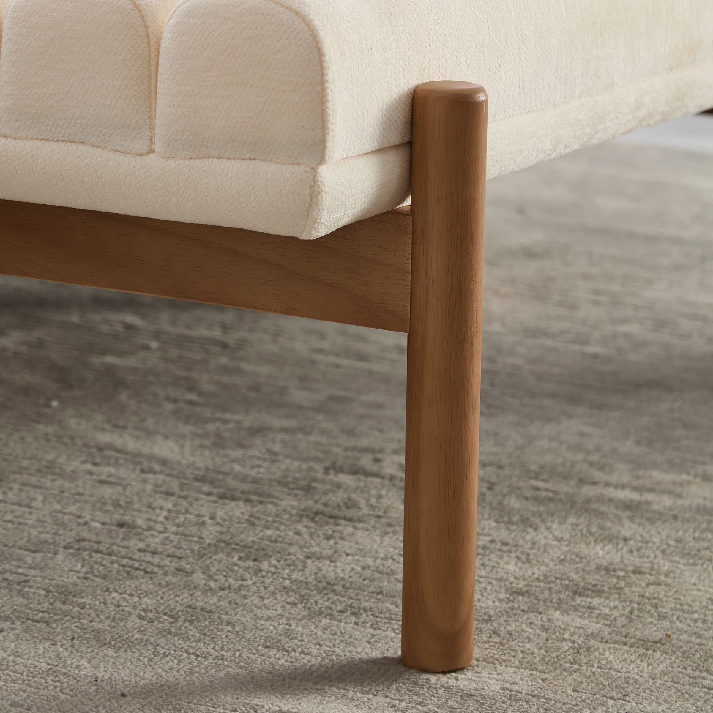 CIMOTA 47" W Entryway Bench with Solid Wood Legs - 3248BH