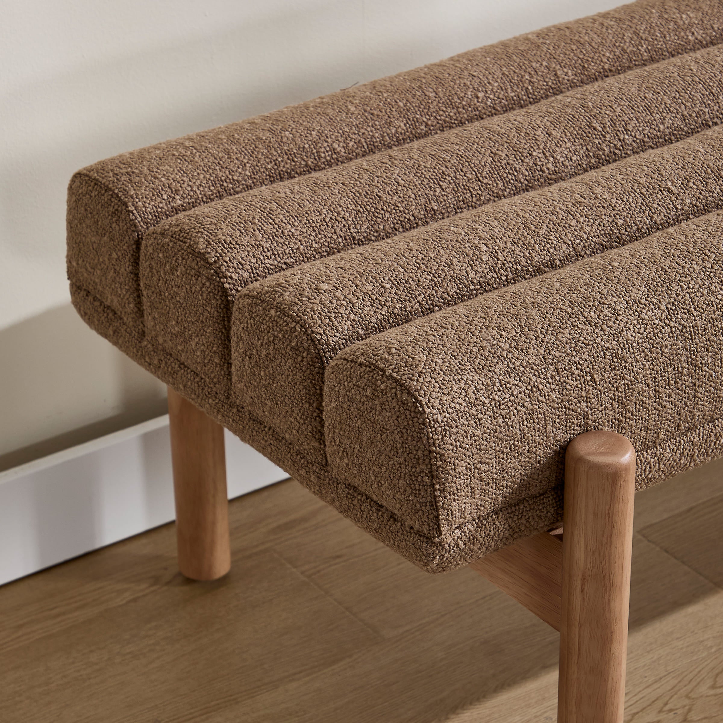 CIMOTA 47" W Entryway Bench with Solid Wood Legs - 3248BH