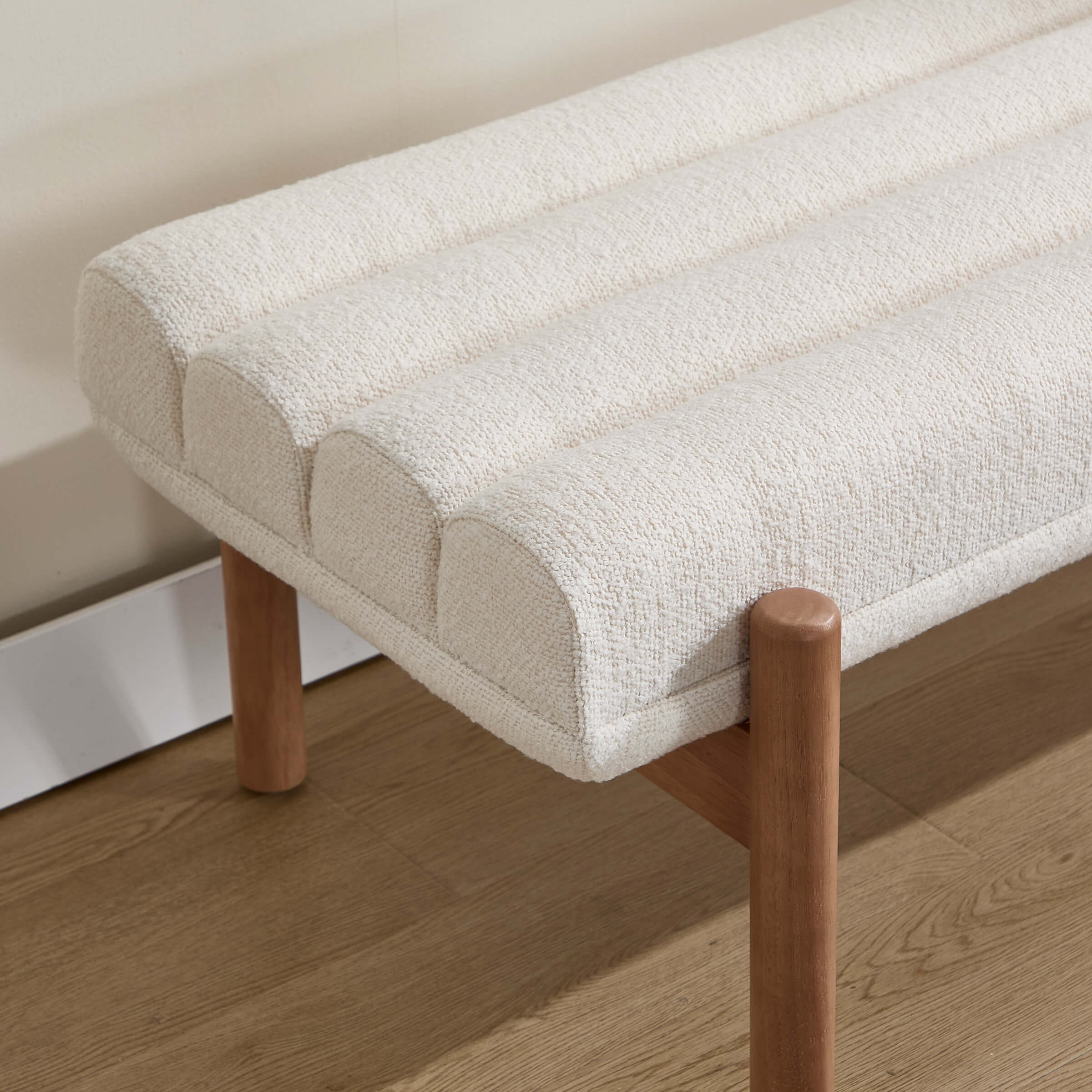 CIMOTA 47" W Entryway Bench with Solid Wood Legs - 3248BH