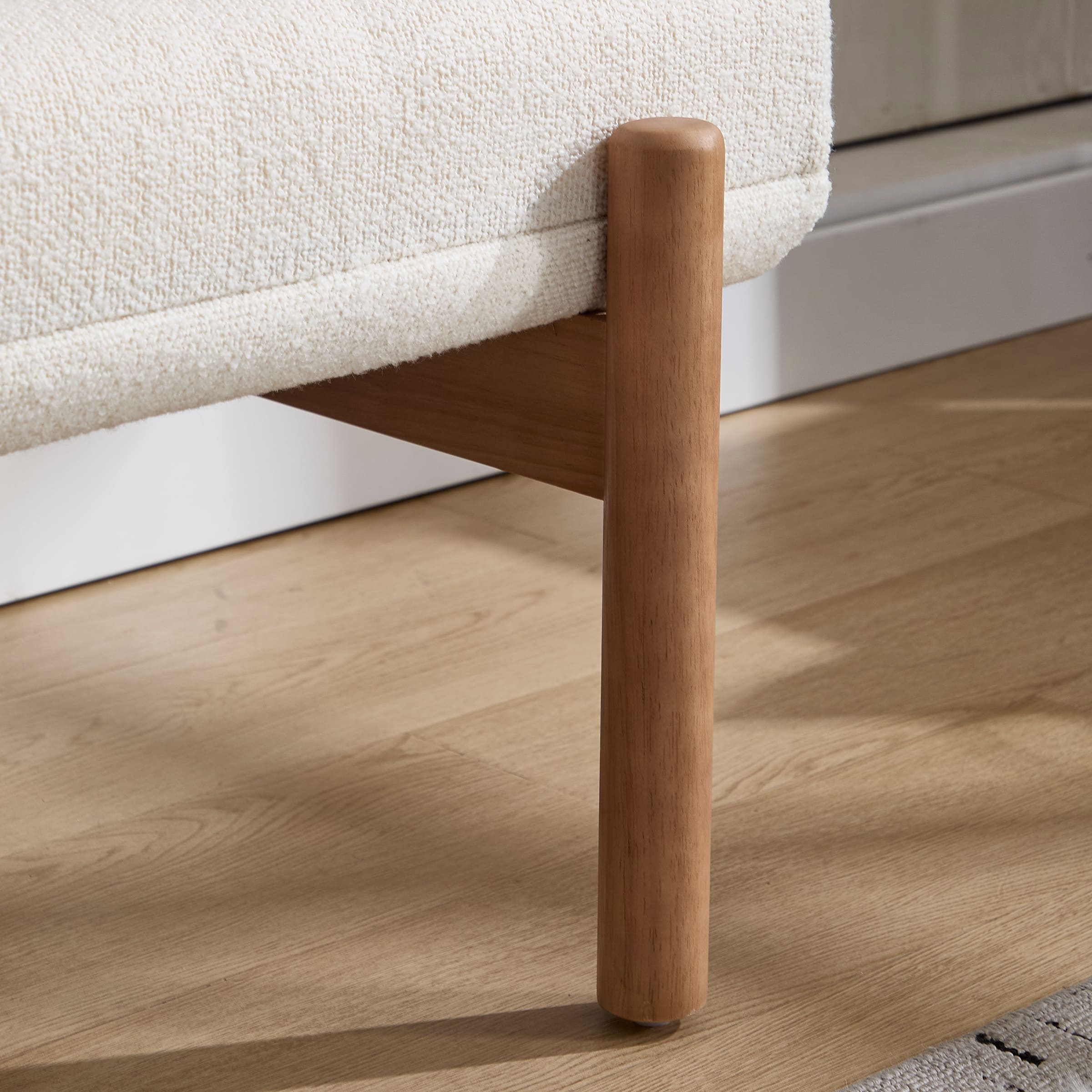 CIMOTA 47" W Entryway Bench with Solid Wood Legs - 3248BH