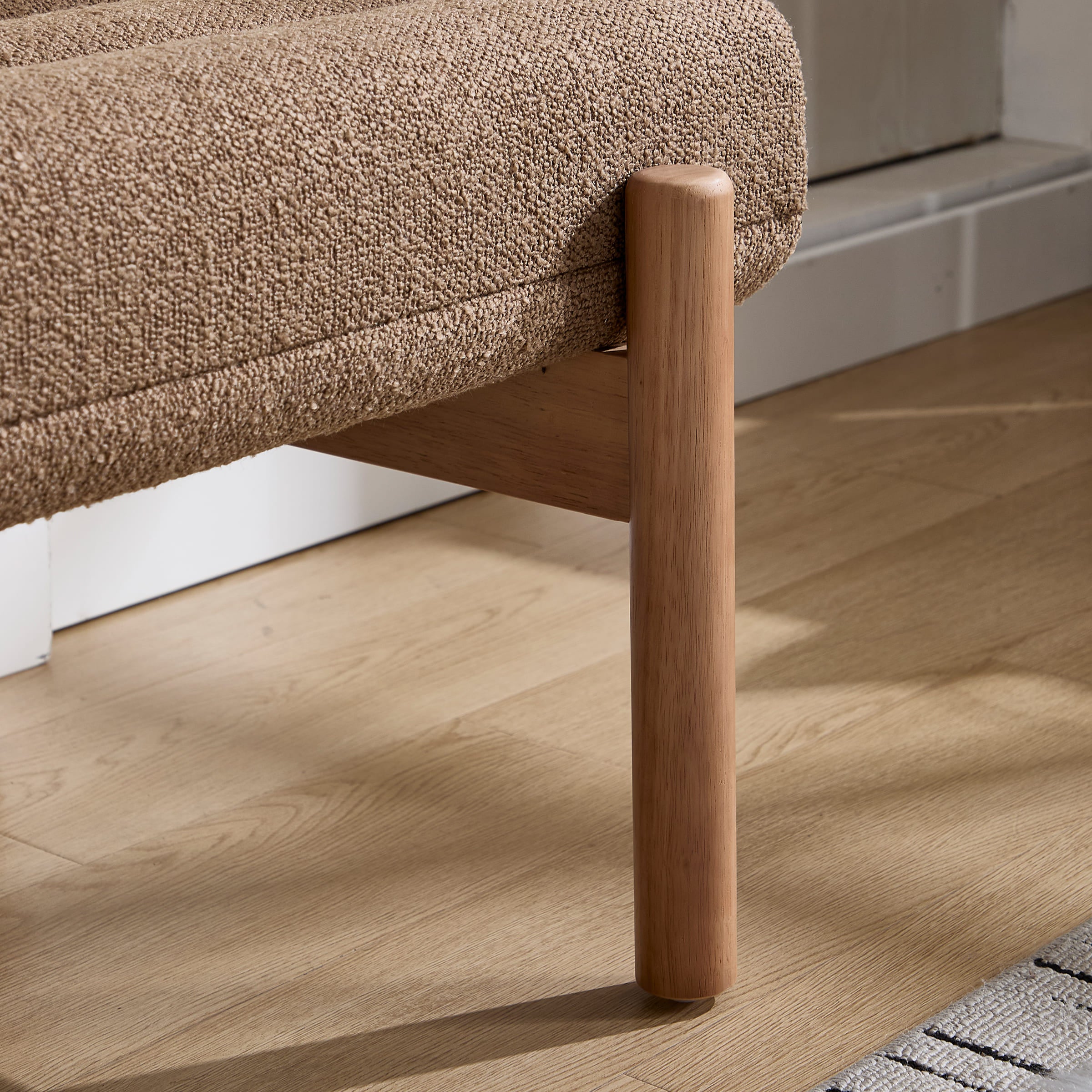 CIMOTA 47" W Entryway Bench with Solid Wood Legs - 3248BH