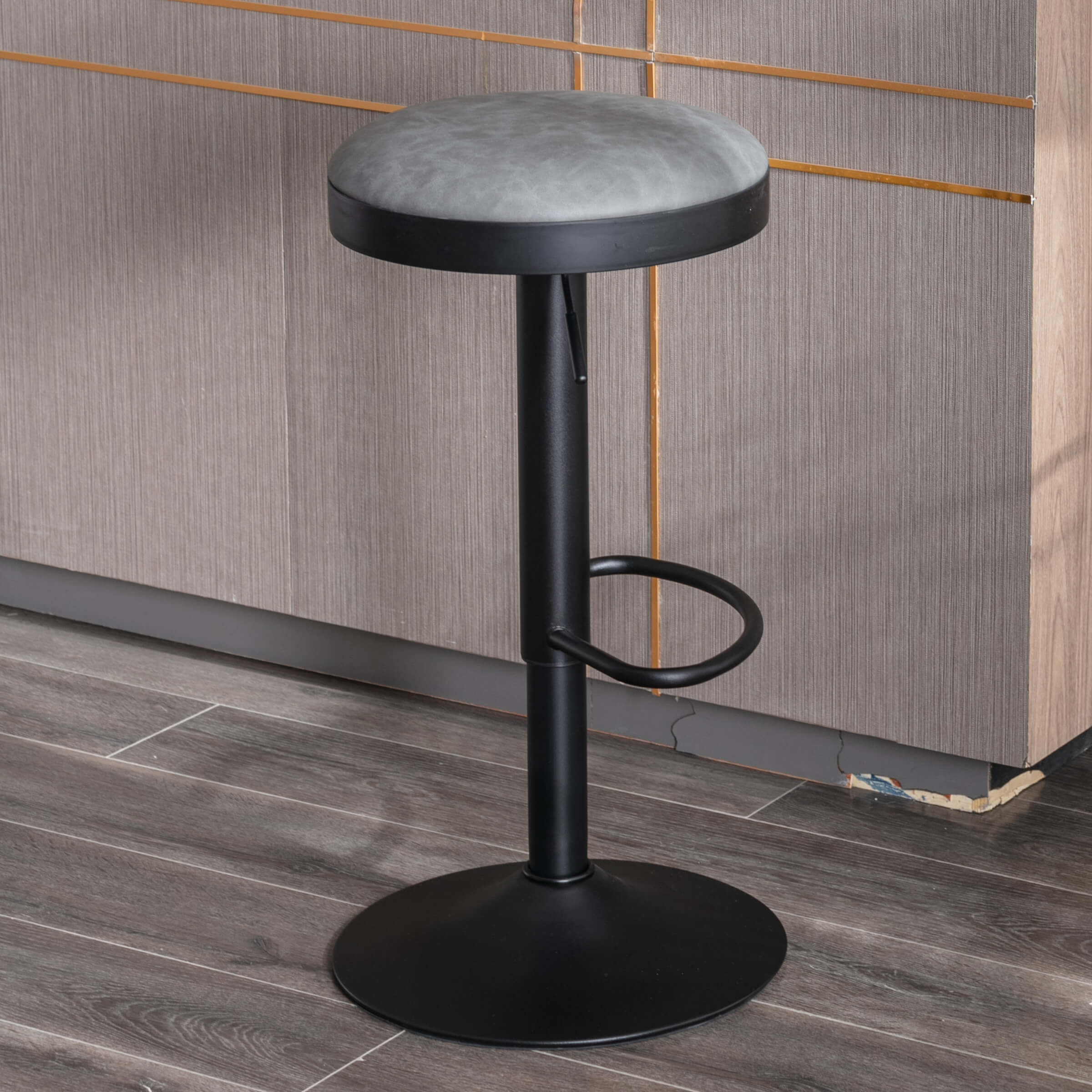 VESCASA Adjustable Swivel Backless Bar Stool 1 PCS - 90117AB