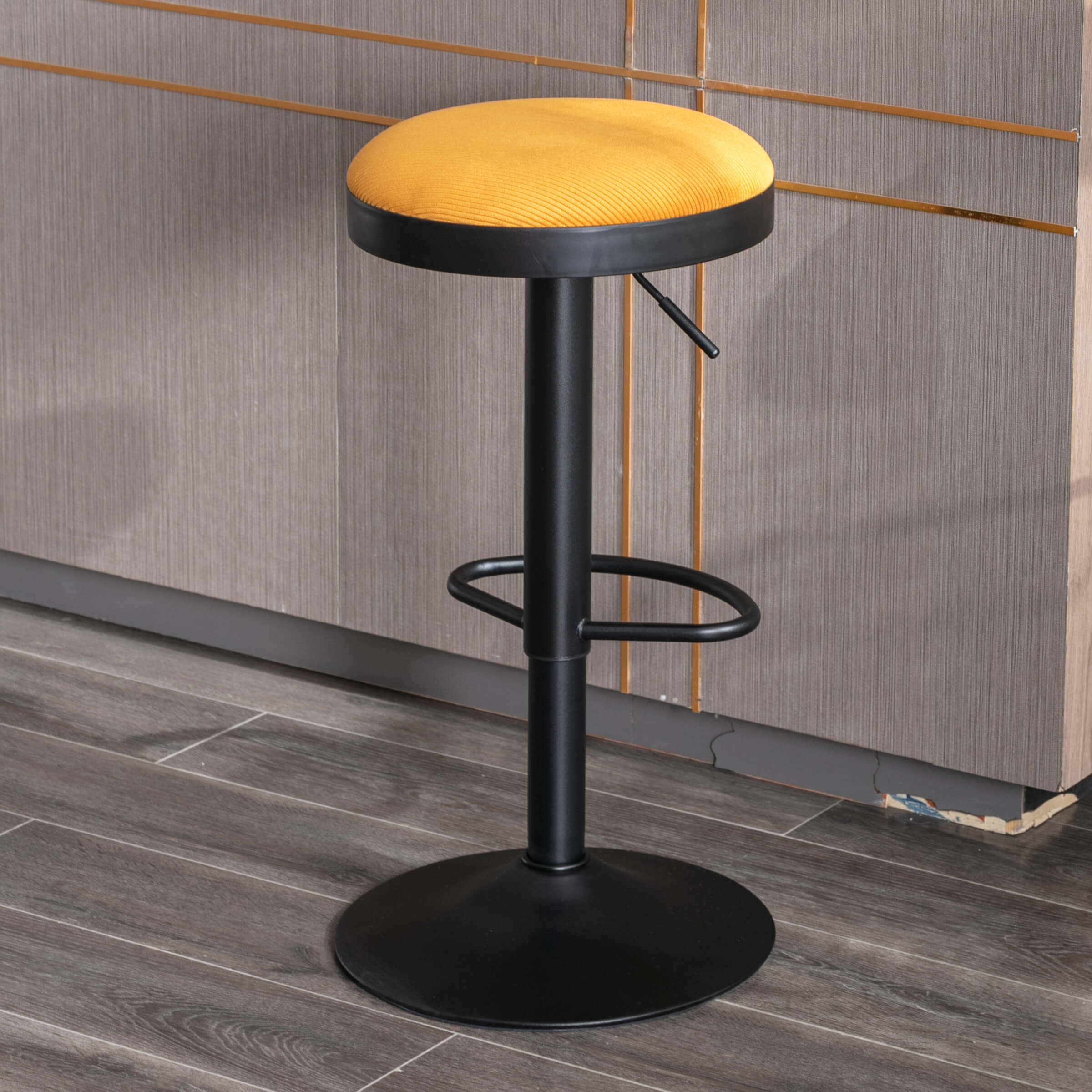 VESCASA Adjustable Swivel Backless Bar Stool 1 PCS - 90117AB