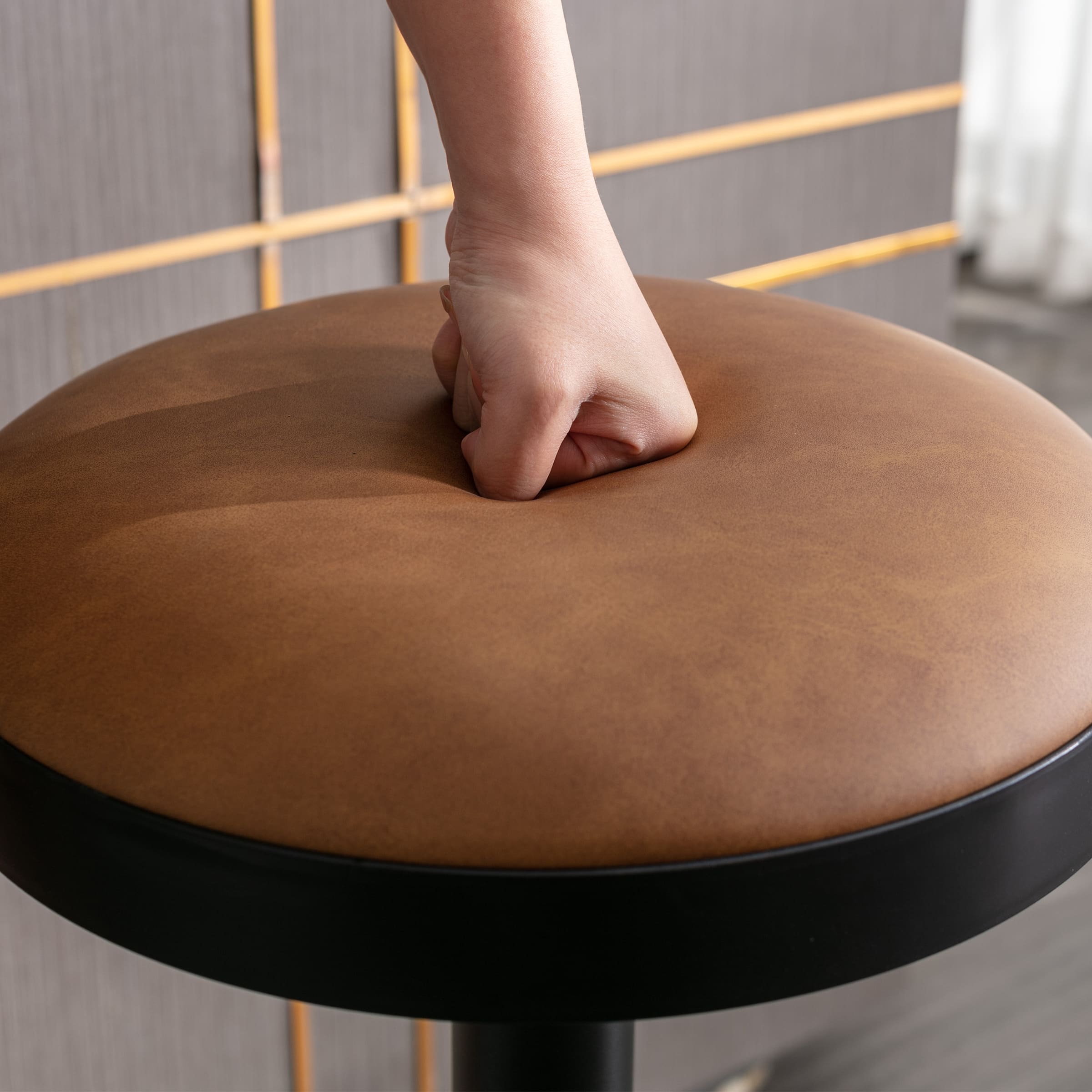 VESCASA Adjustable Swivel Backless Bar Stool 1 PCS - 90117AB