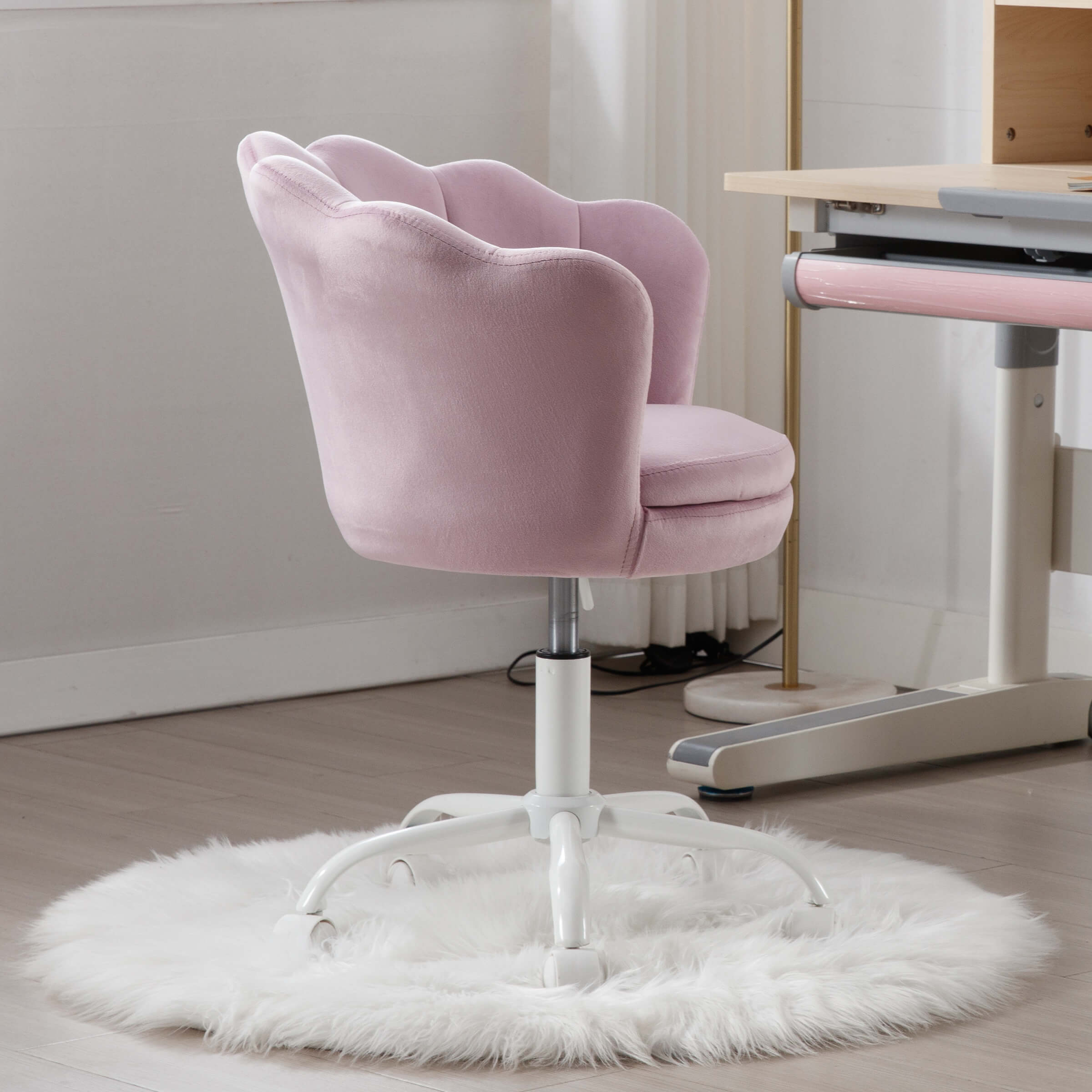 CIMOTA Adjustable Velvet Kids Desk Chair 1 PCS - 1342KC