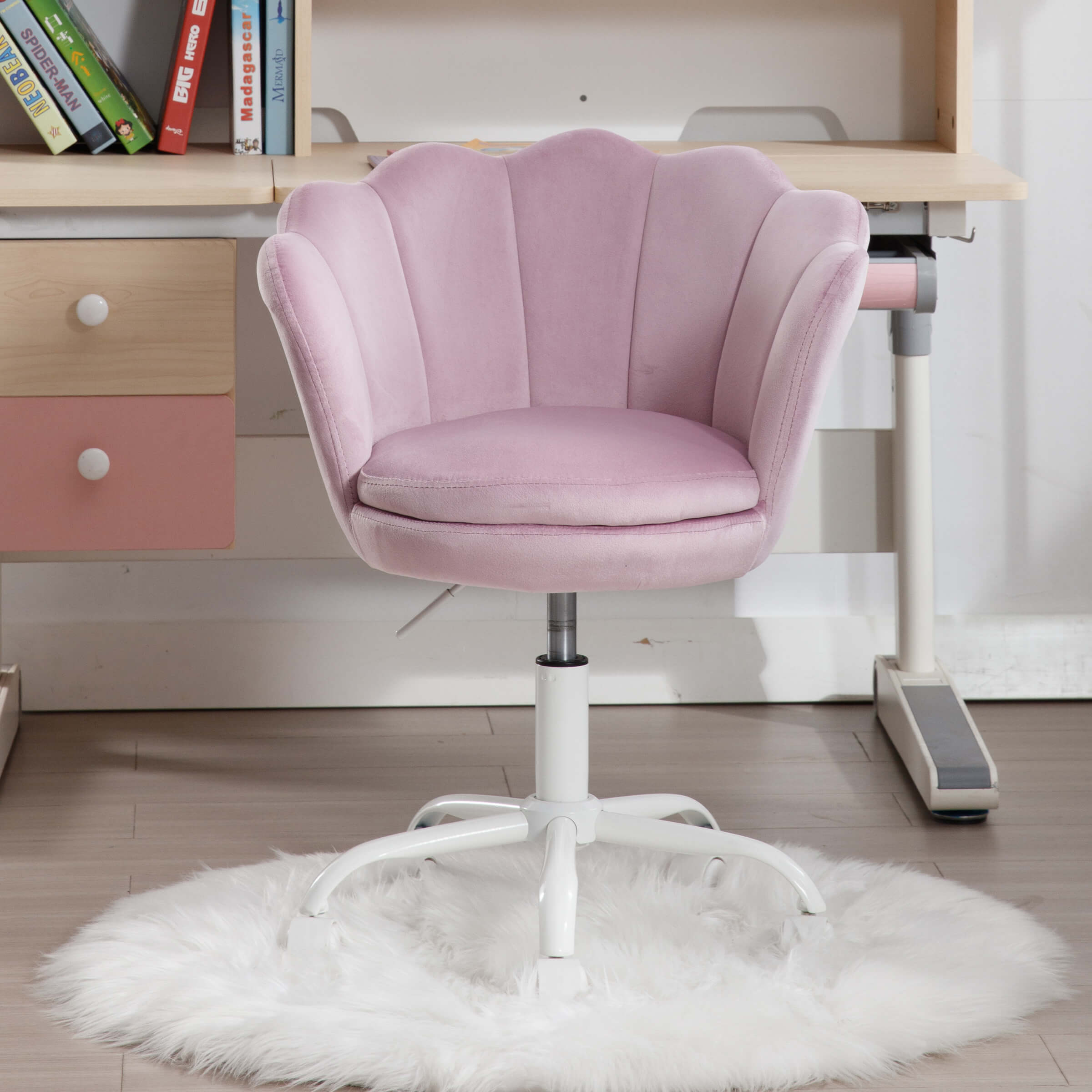 CIMOTA Adjustable Velvet Kids Desk Chair 1 PCS - 1342KC