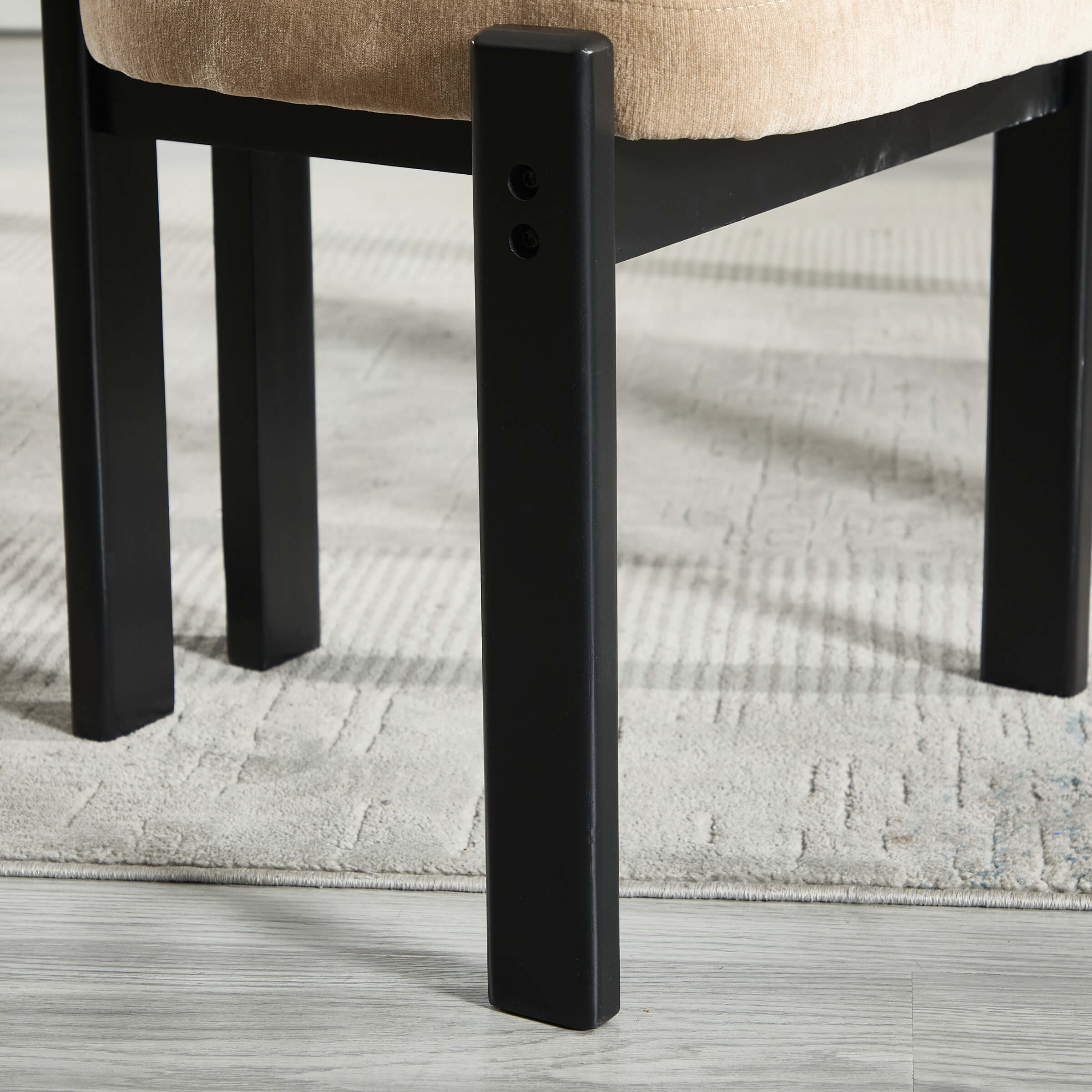 Armless Wood Legs Dining Chairs Set of 2 - 10048DC