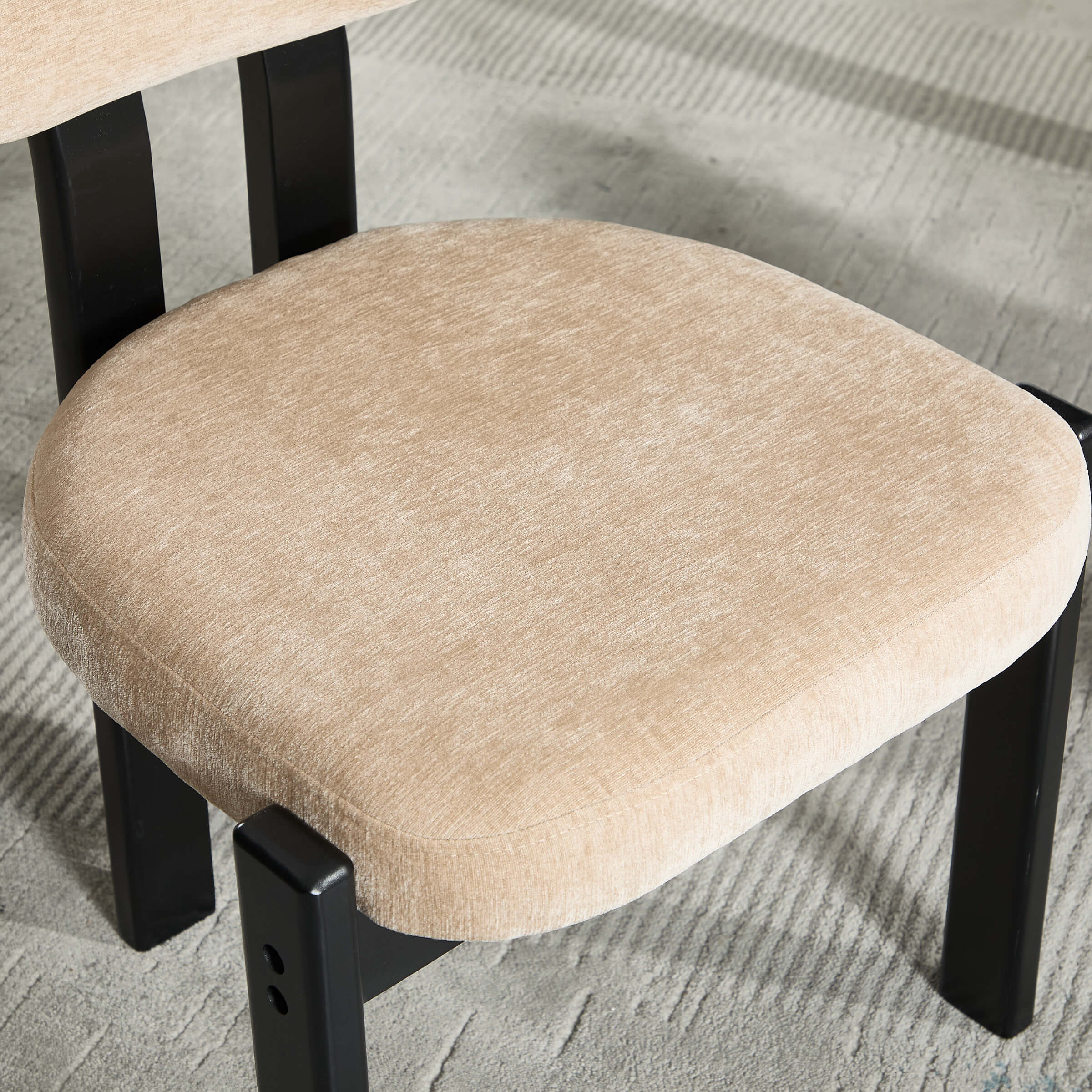 Armless Wood Legs Dining Chairs Set of 2 - 10048DC