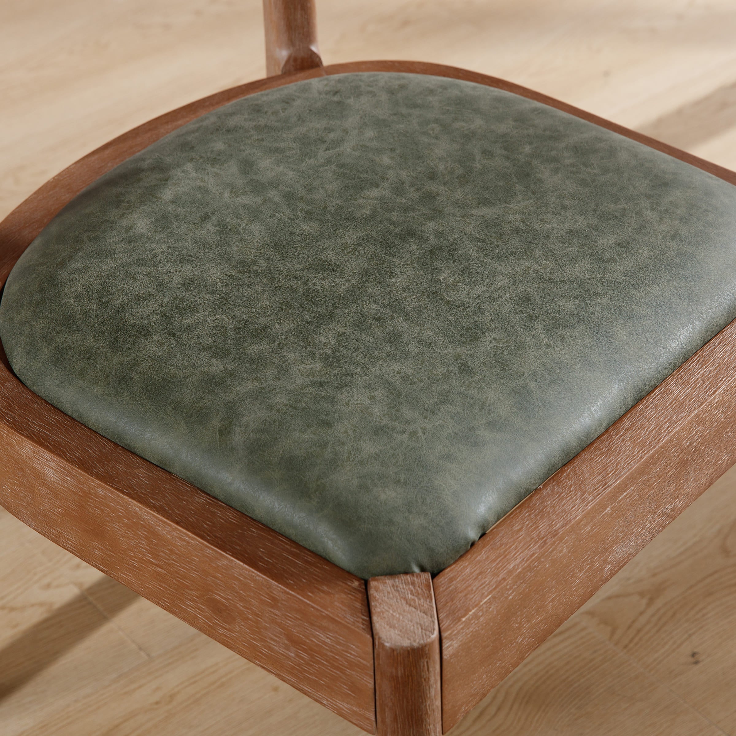 CIMOTA Curved Open Back Upholstered Dining Chairs Set of 2 - 1929DC