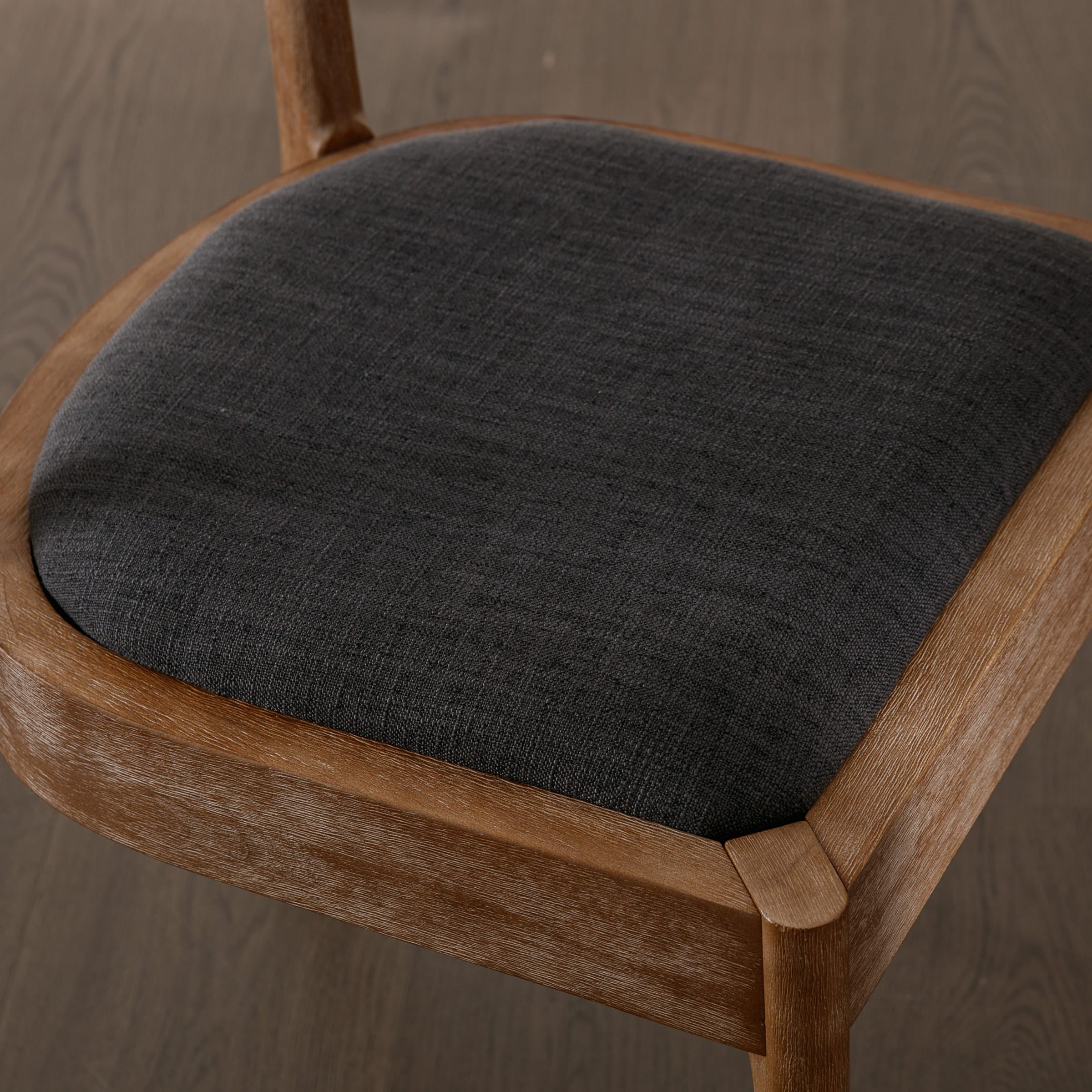 CIMOTA Curved Open Back Upholstered Dining Chairs Set of 2 - 1929DC