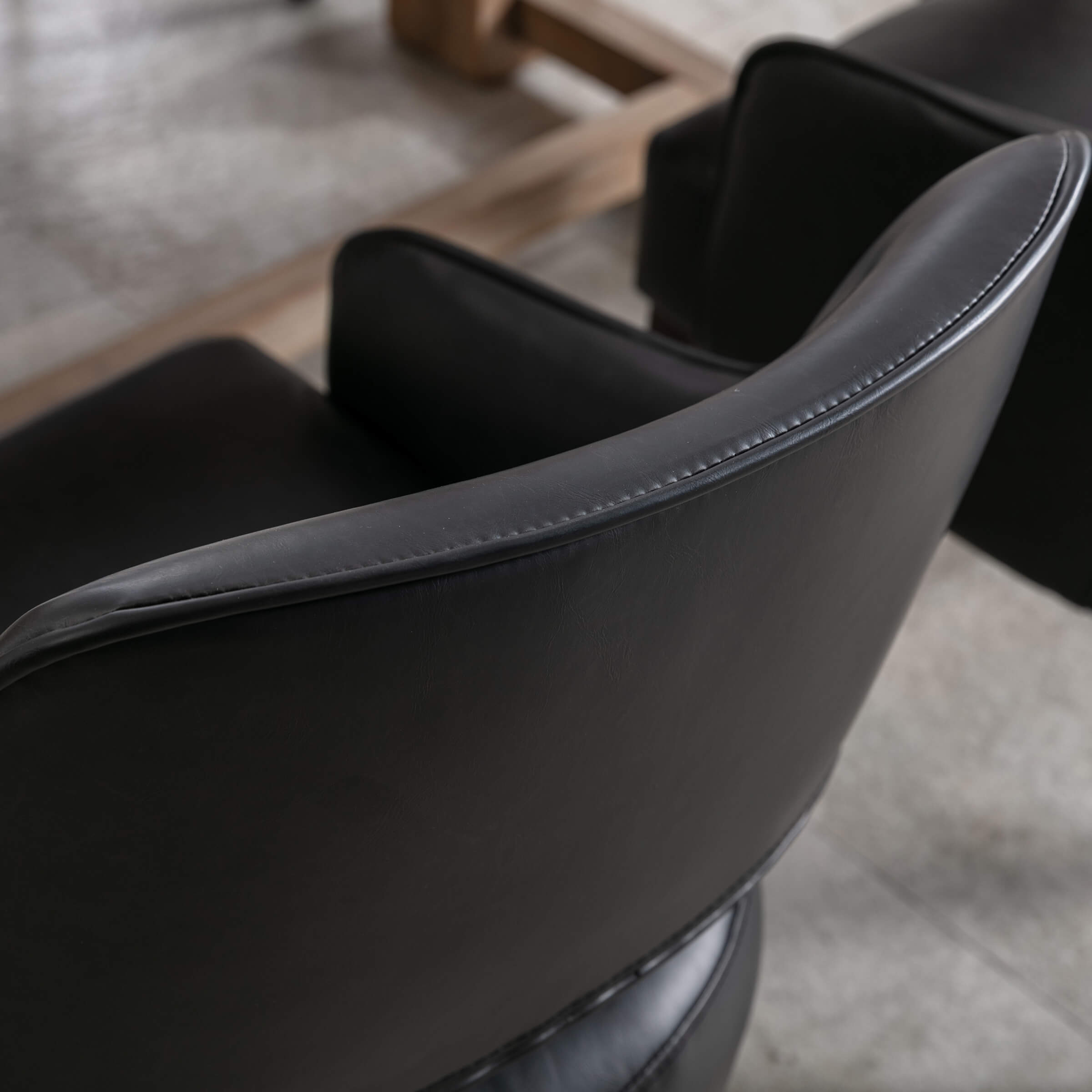 CIMOTA Cutout Back Upholstered Dining Armchair Set of 2 - 7550