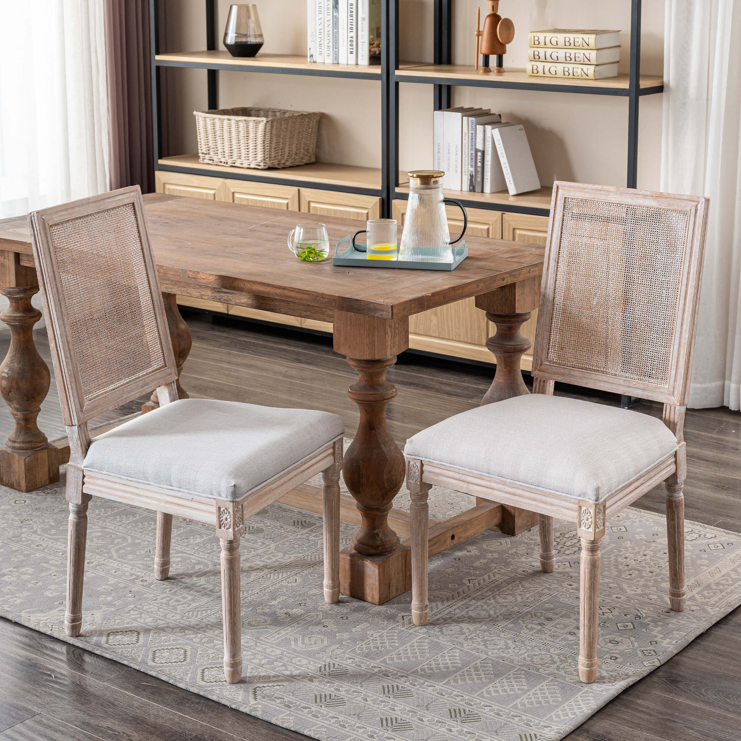Janoray Farmhouse Dining Chairs Set of 2 - 7106DC