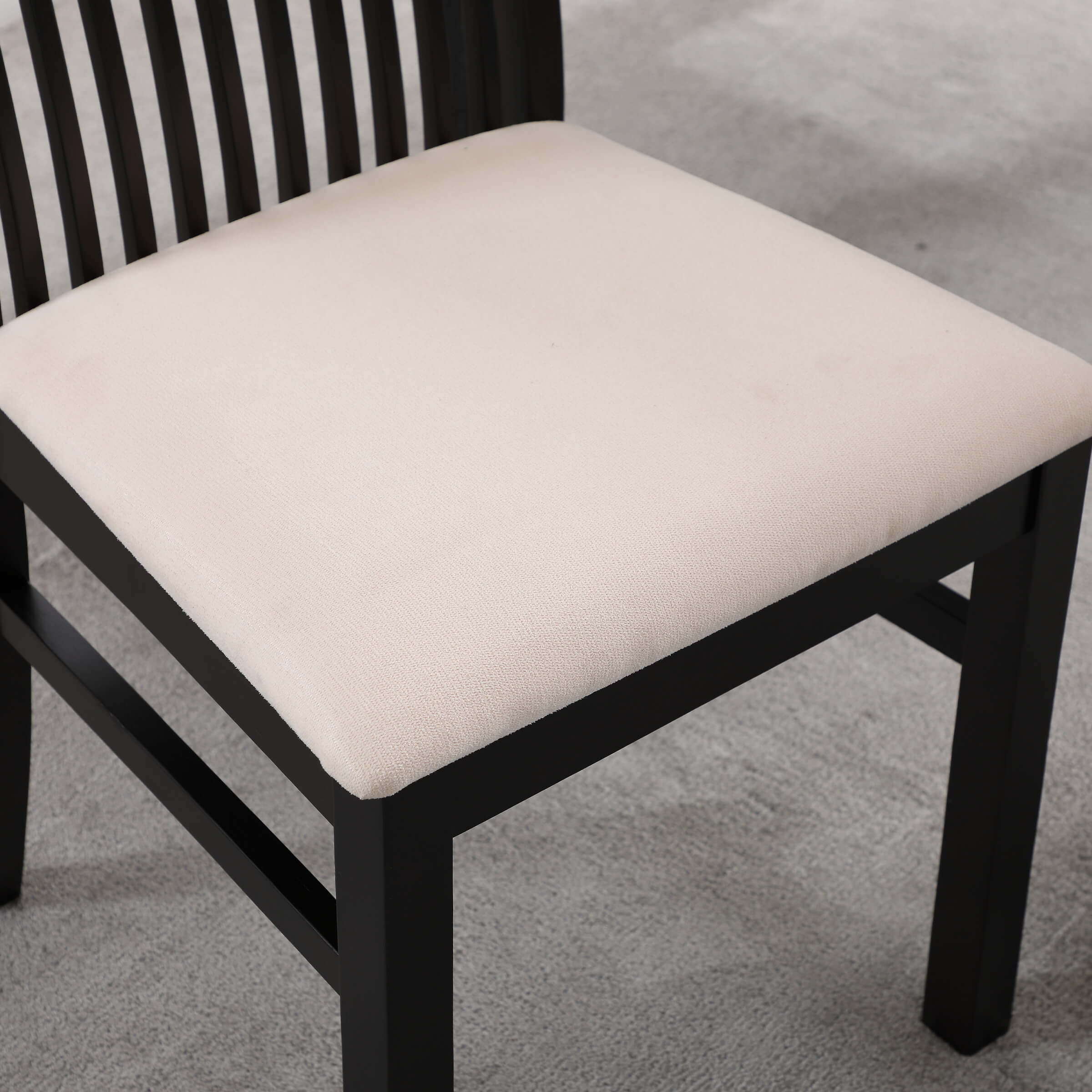 Kmax Farmhouse Walnut Wood Dining Chairs Set of 2 - 8131DC