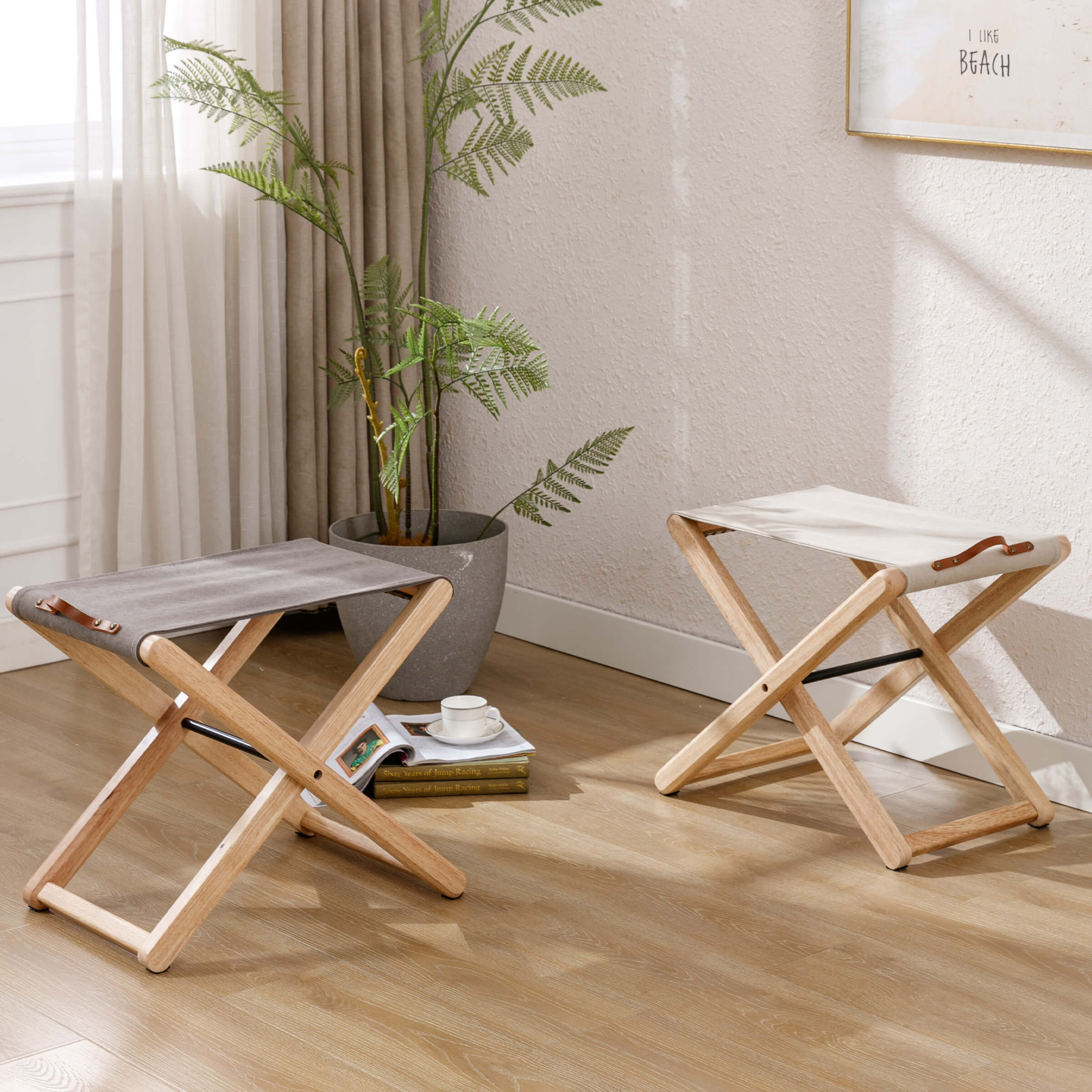 CIMOTA Folding Camping Stools Set of 2 - 2542OT