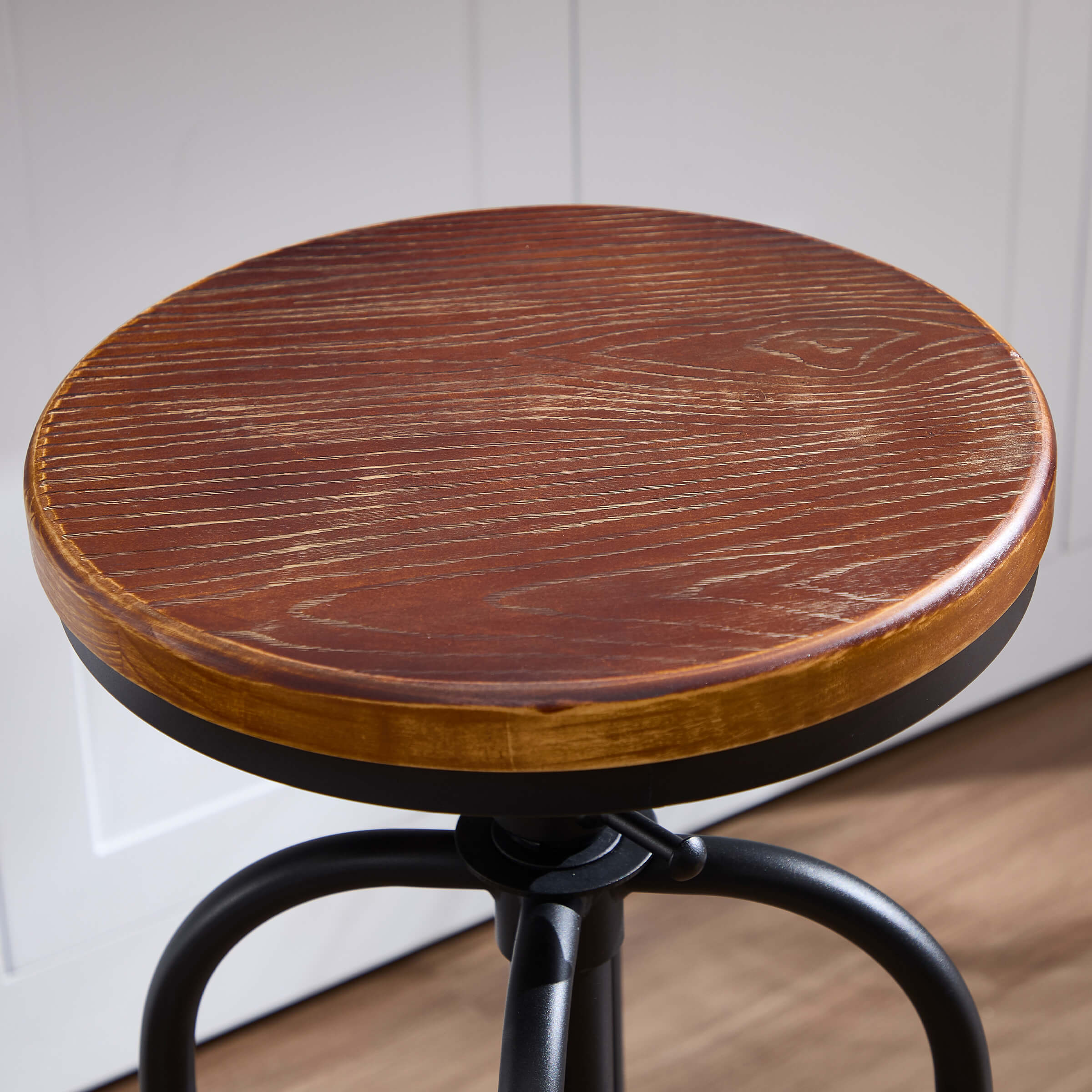 CIMOTA Industrial 26"-32" H Adjustable Backless Bar Stools Set of 2 - XX551AB