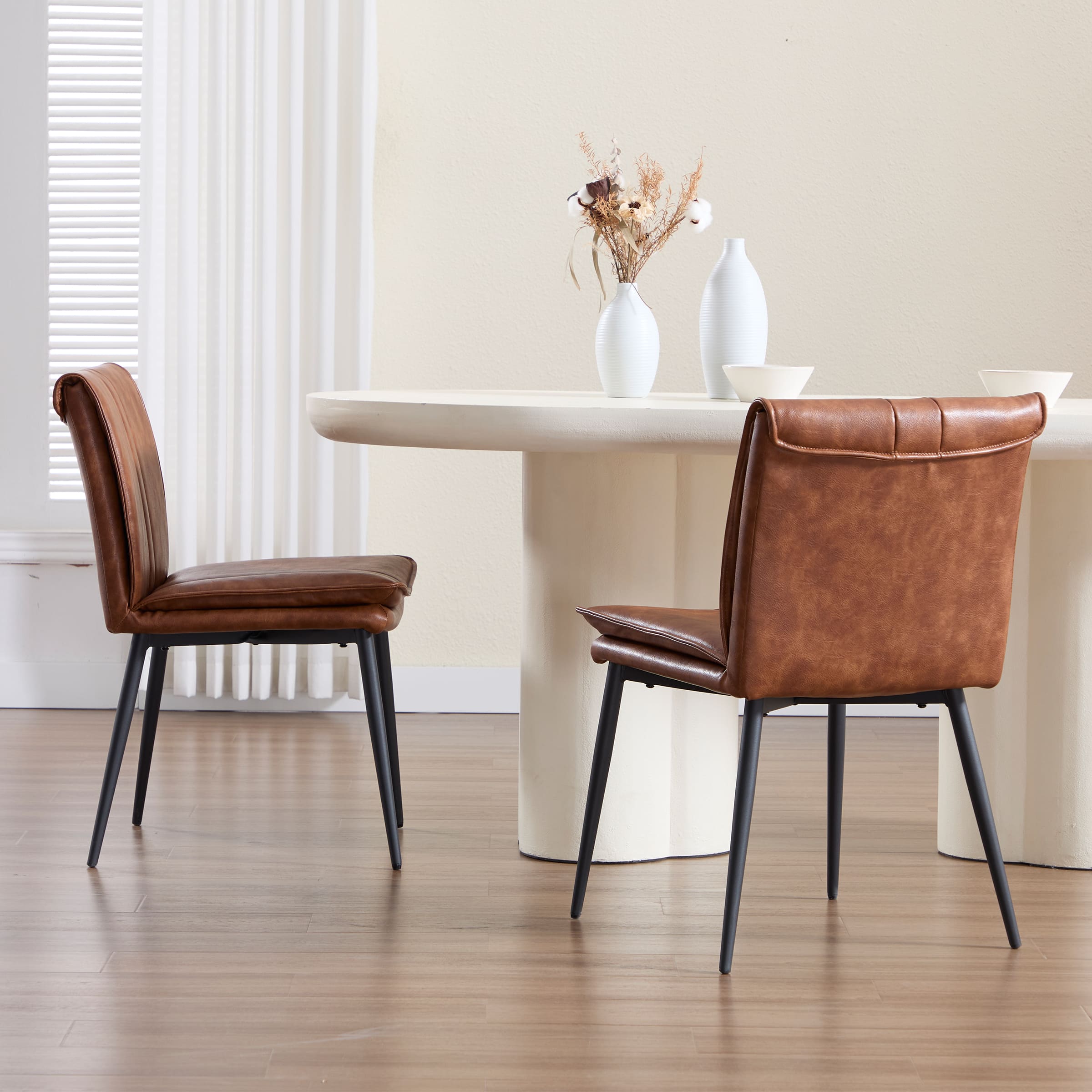 CIMOTA Leather Dining Chairs Set of 2 - 5197DC