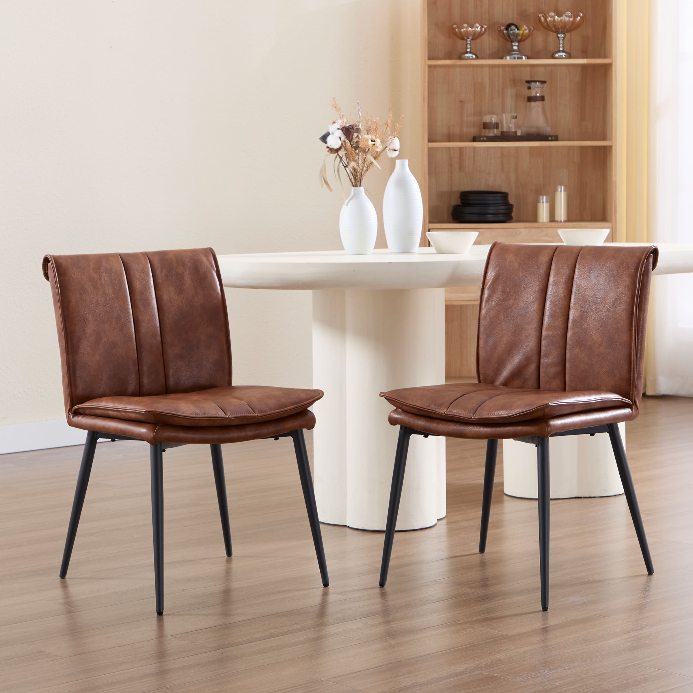 CIMOTA Leather Dining Chairs Set of 2 - 5197DC