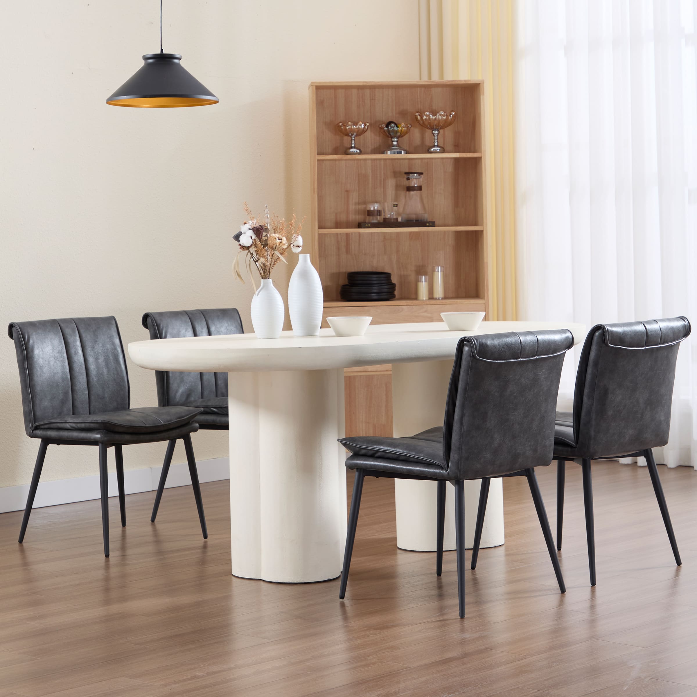 CIMOTA Leather Dining Chairs Set of 2 - 5197DC