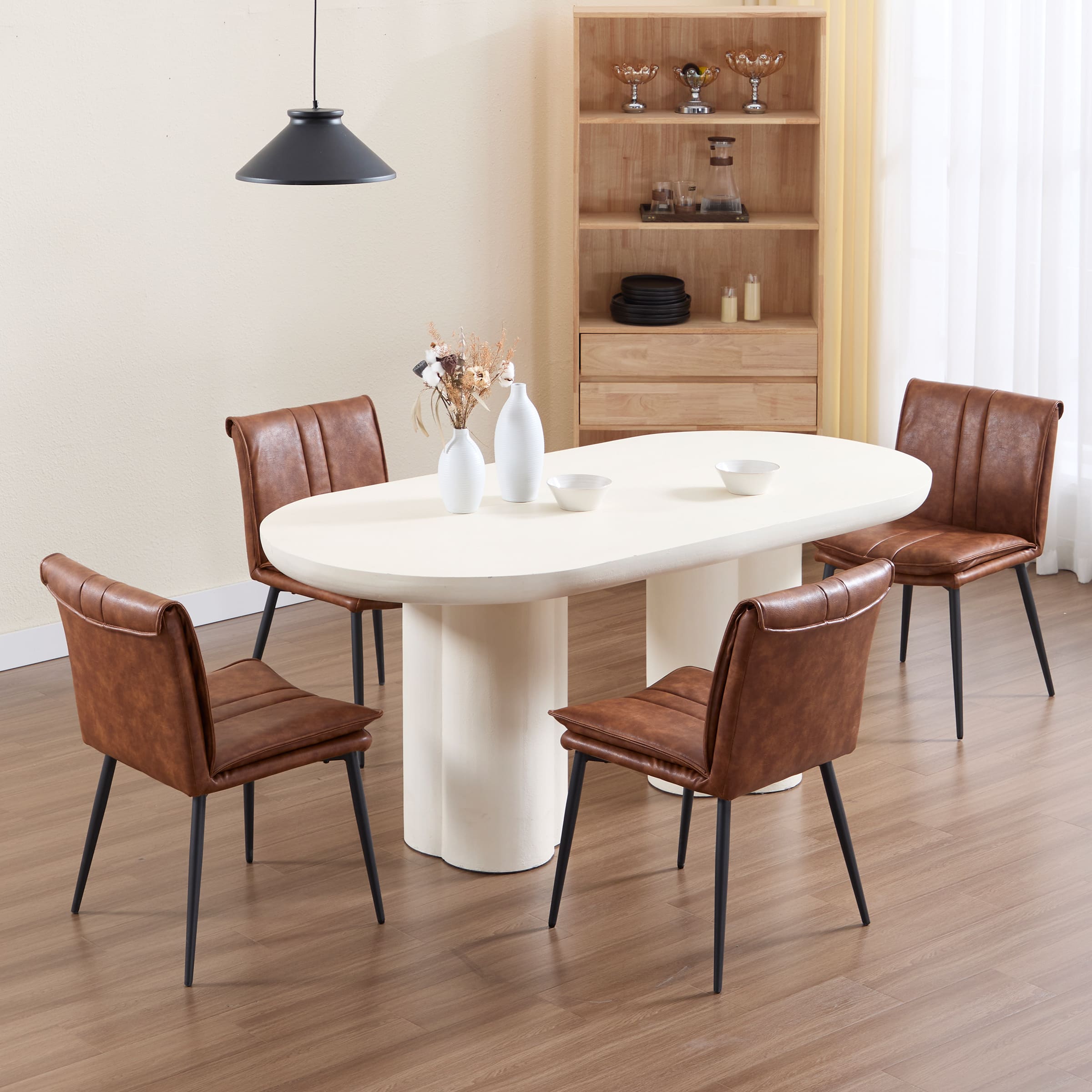 CIMOTA Leather Dining Chairs Set of 2 - 5197DC