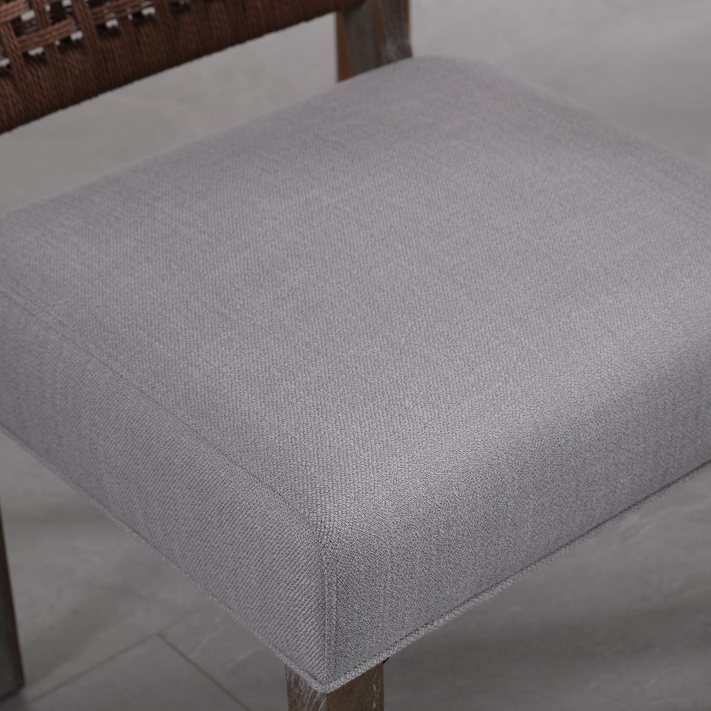 Kmax Low Woven Rope Back Dining Chairs Set of 2 - 2227DC