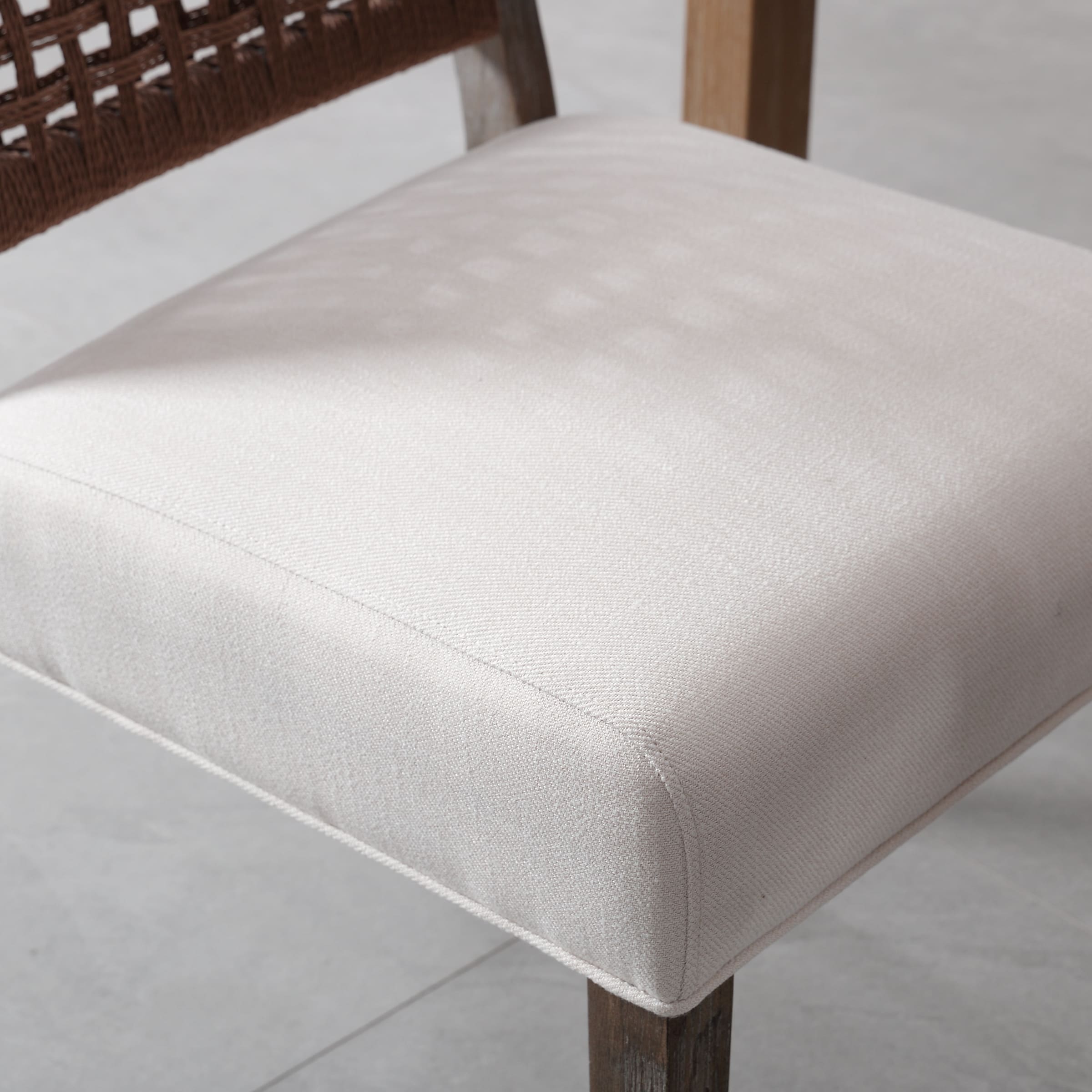 Kmax Low Woven Rope Back Dining Chairs Set of 2 - 2227DC