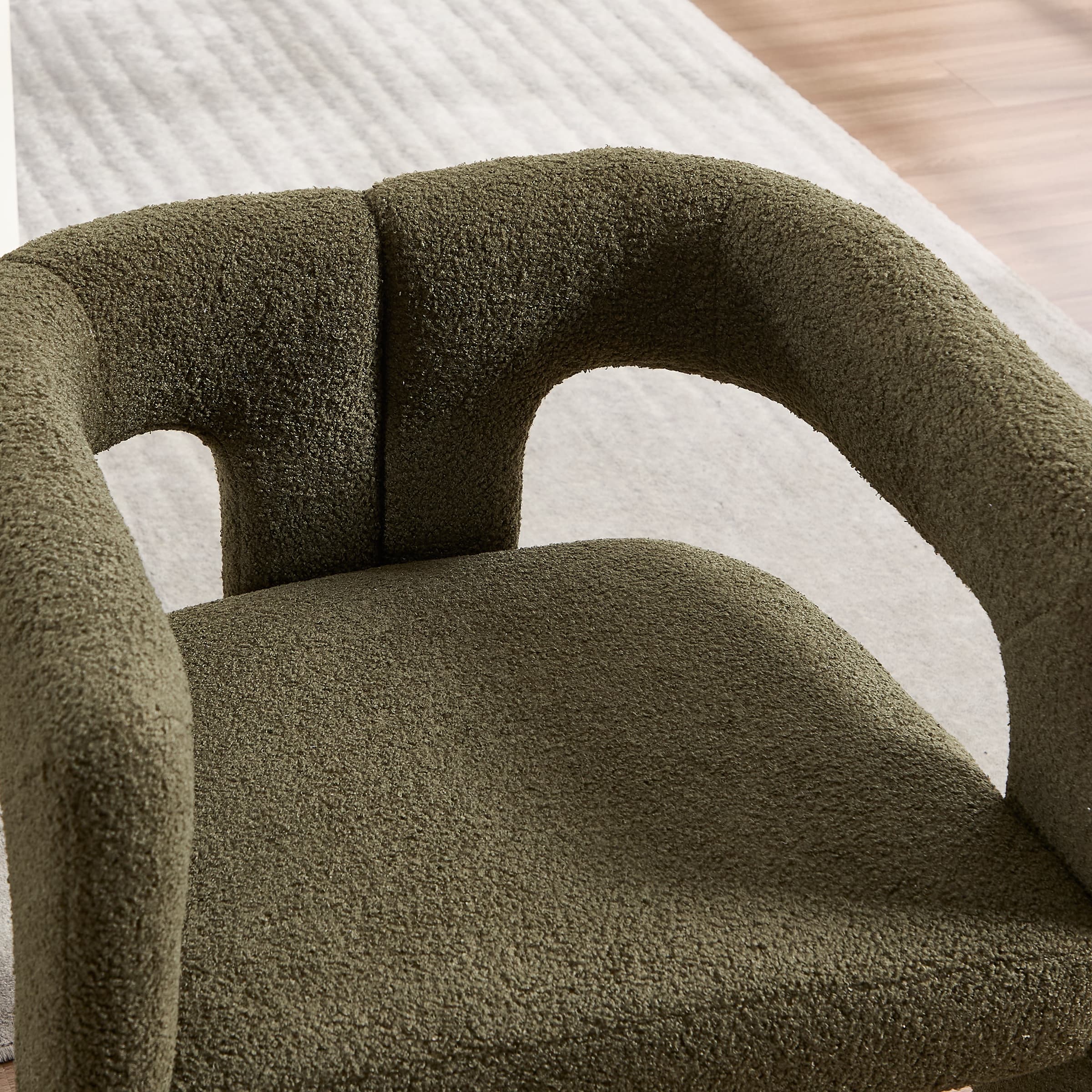 VESCASA Modern Barrel Dining Chairs Set of 2 - 32003DC