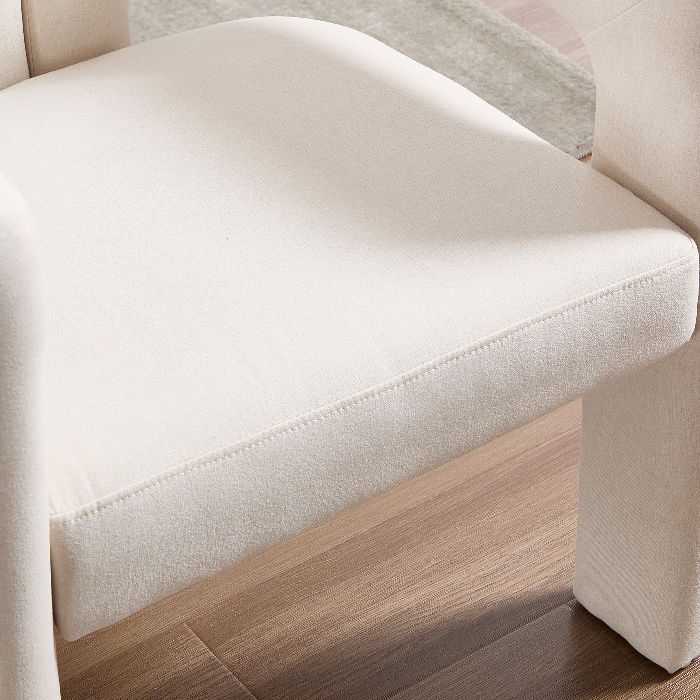 VESCASA Modern Barrel Dining Chairs Set of 2 - 32003DC