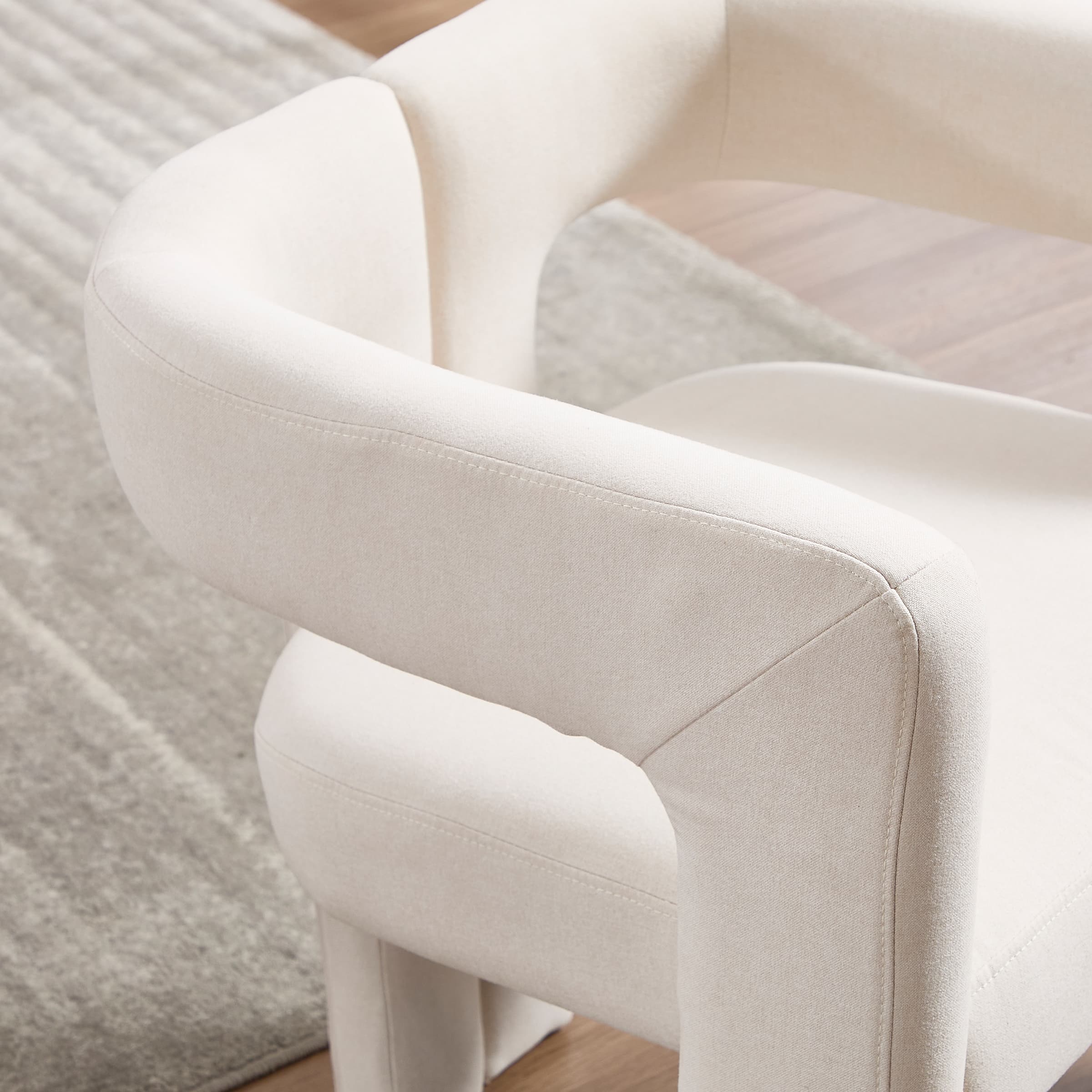 VESCASA Modern Barrel Dining Chairs Set of 2 - 32003DC