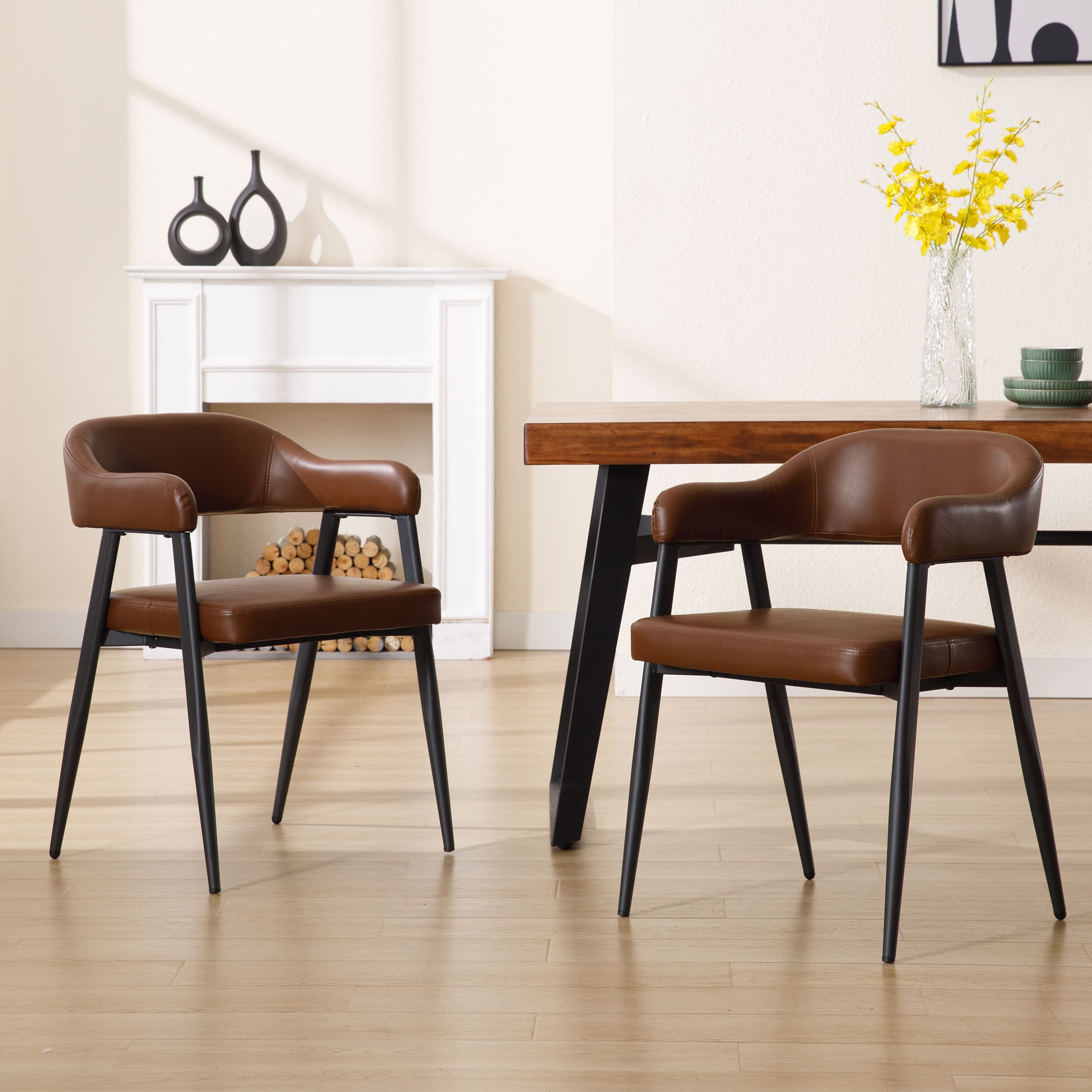 VESCASA Modern Open Back Dining Chairs Set of 2 - 91530DC
