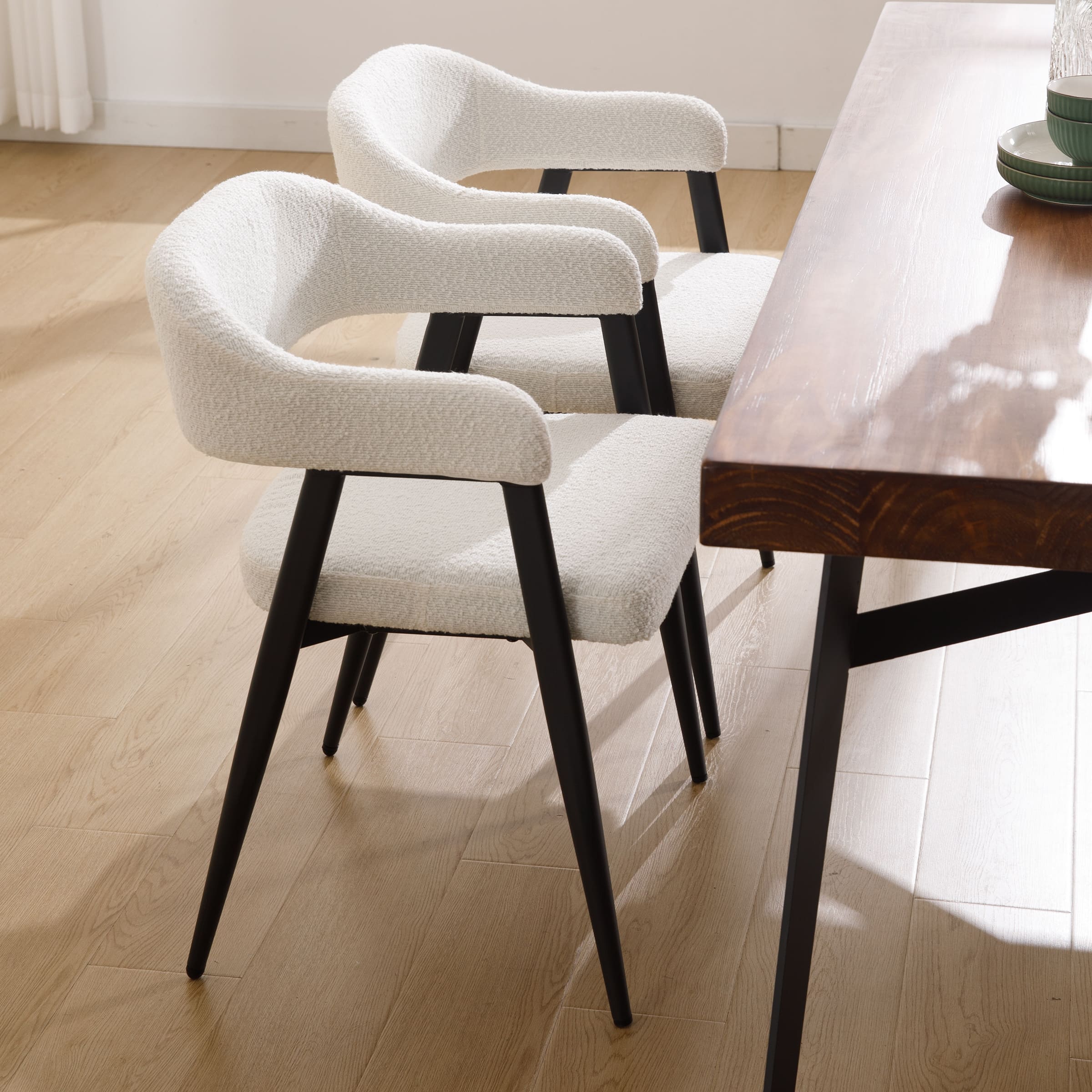 Modern Open Back Dining Chairs Set of 2 - 91530DC