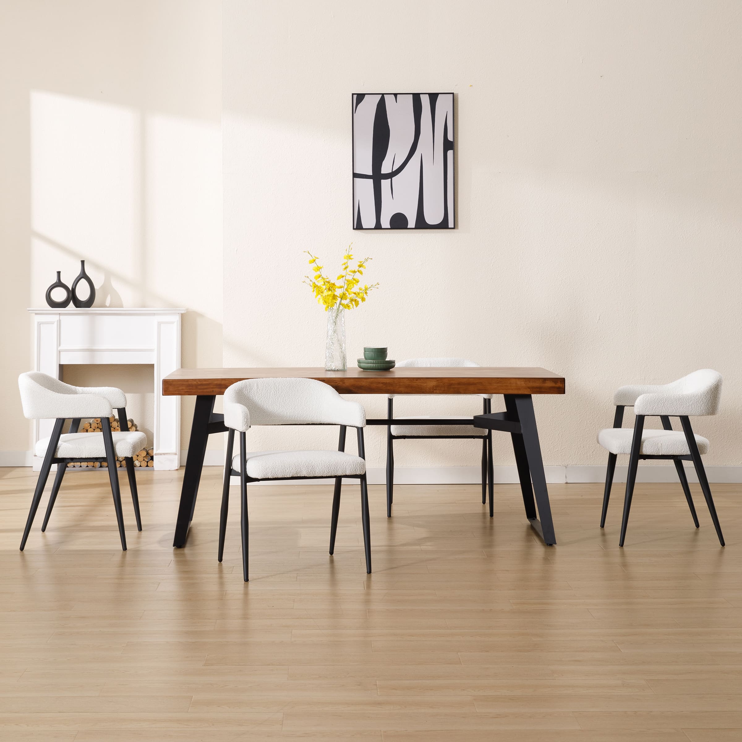 Modern Open Back Dining Chairs Set of 2 - 91530DC