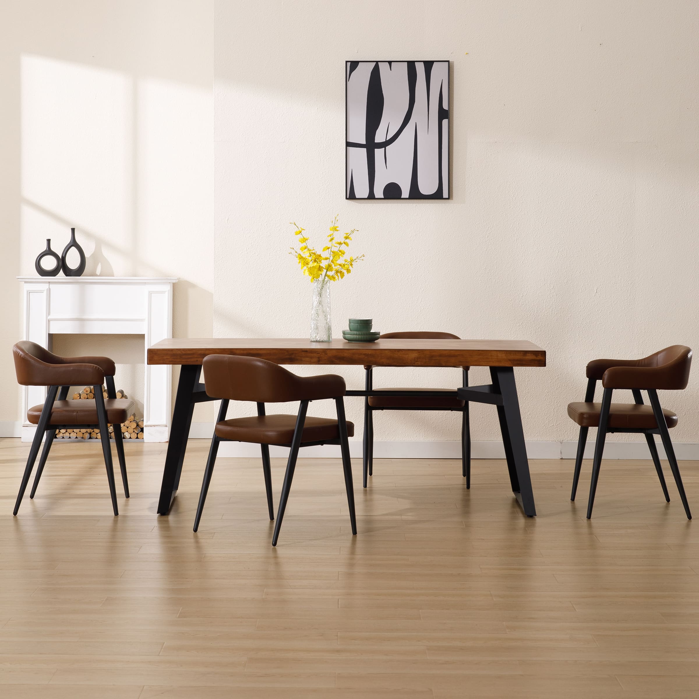 VESCASA Modern Open Back Dining Chairs Set of 2 - 91530DC