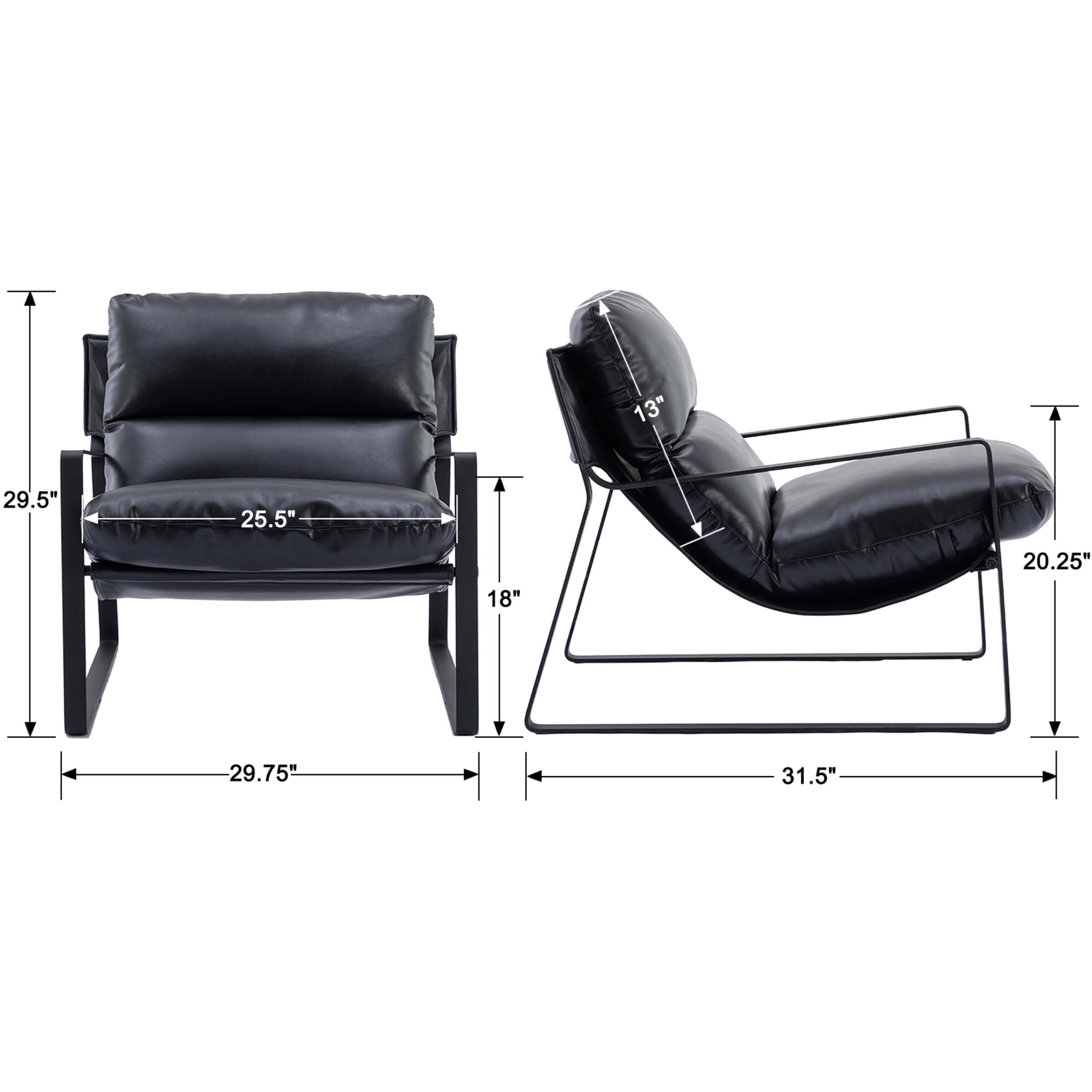 VESCASA Sling Accent Chair 1 PCS - 19002AC