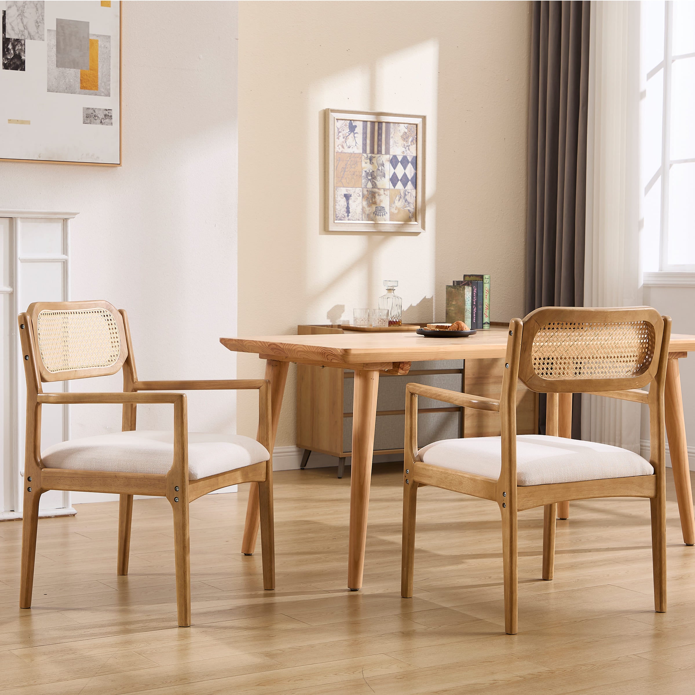 CIMOTA Rattan Dining Chairs Set of 2 - 1987DC