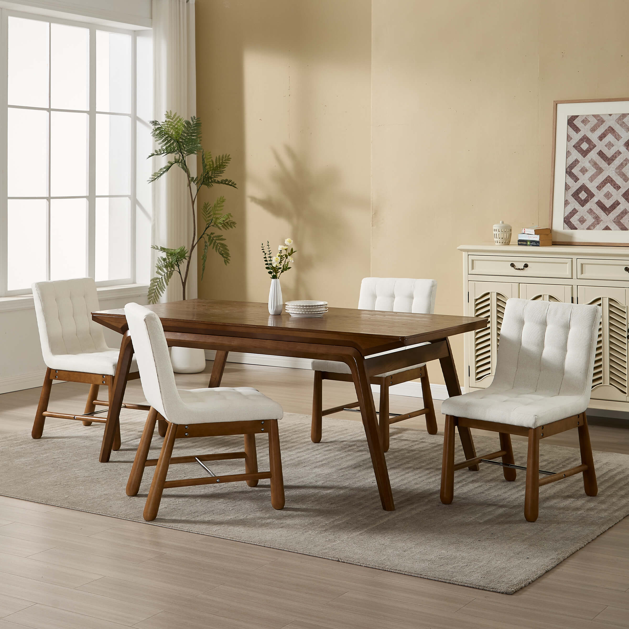 CIMOTA Upholstered Tufted Dining Chairs Set of 2 - 10091DC