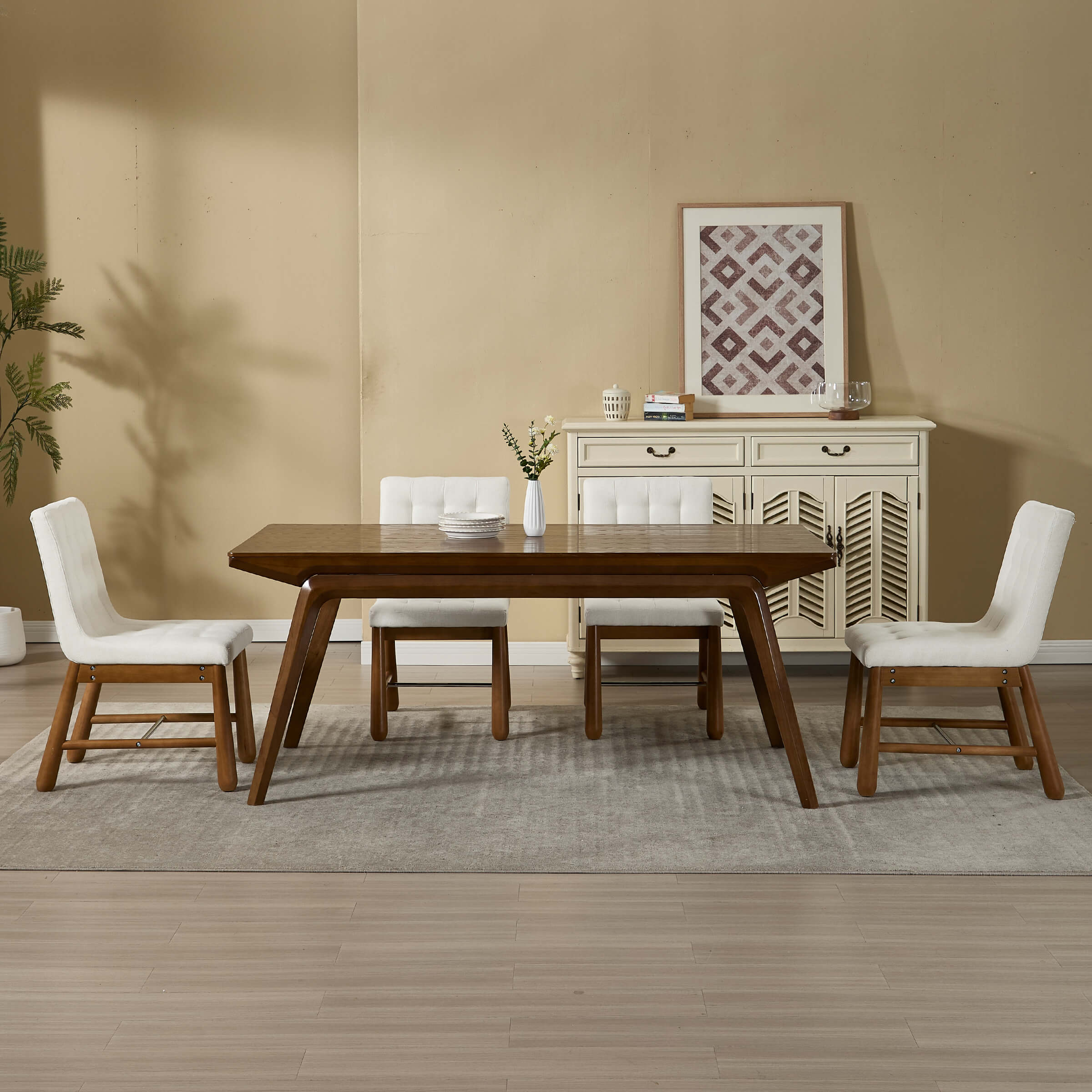 CIMOTA Upholstered Tufted Dining Chairs Set of 2 - 10091DC