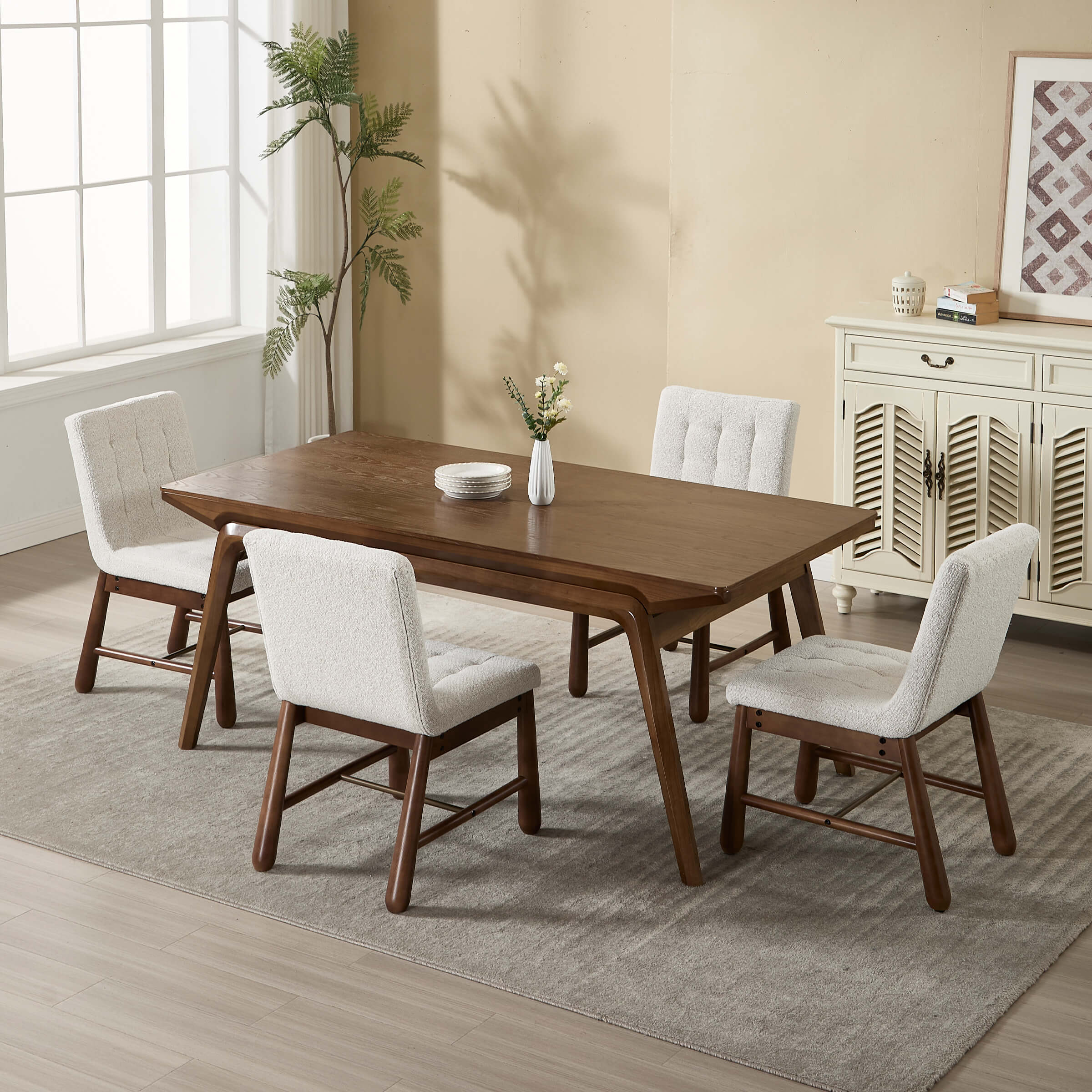 CIMOTA Upholstered Tufted Dining Chairs Set of 2 - 10091DC