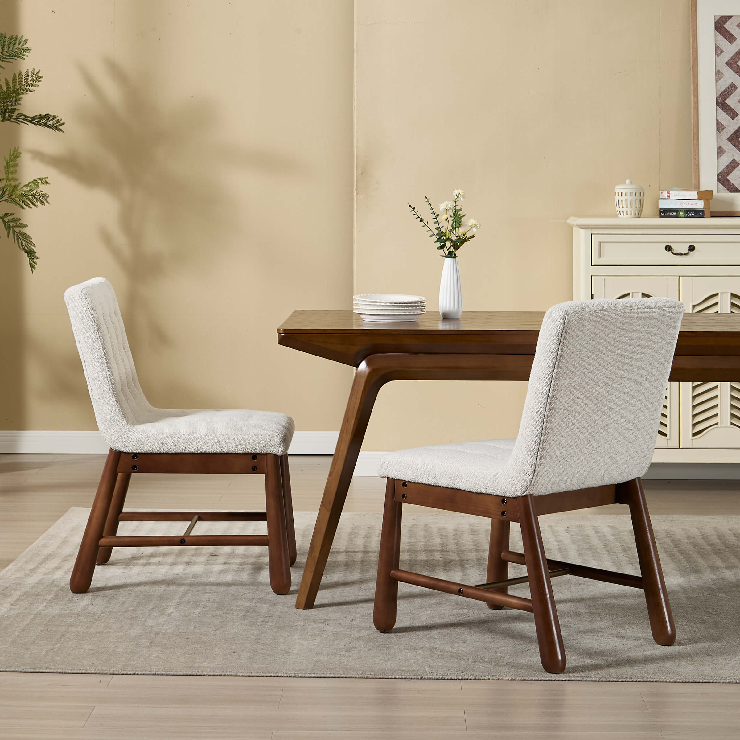 CIMOTA Upholstered Tufted Dining Chairs Set of 2 - 10091DC