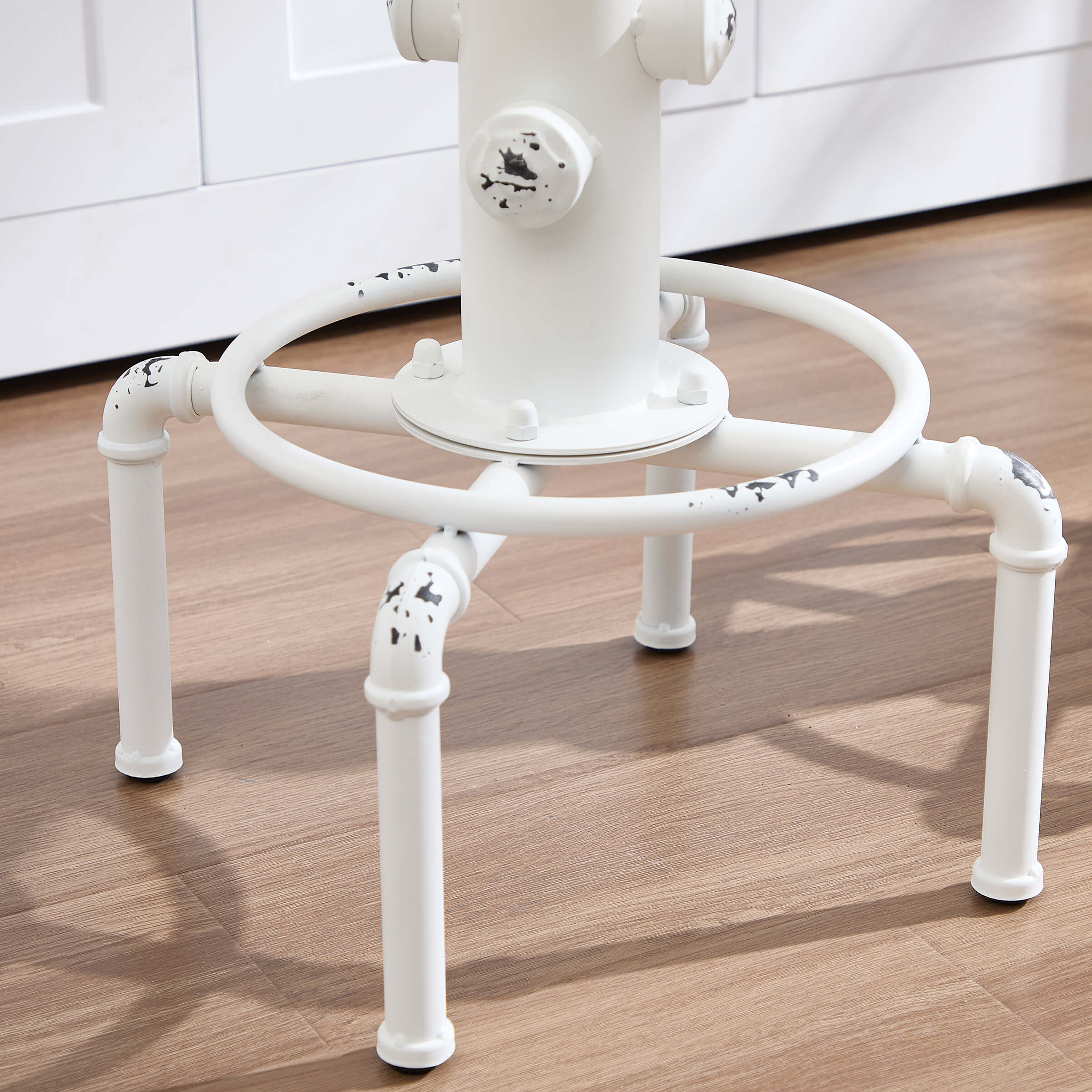 CIMOTA Vintage Industrial Adjustable Backless Bar Stools Set of 2 - XX111AB