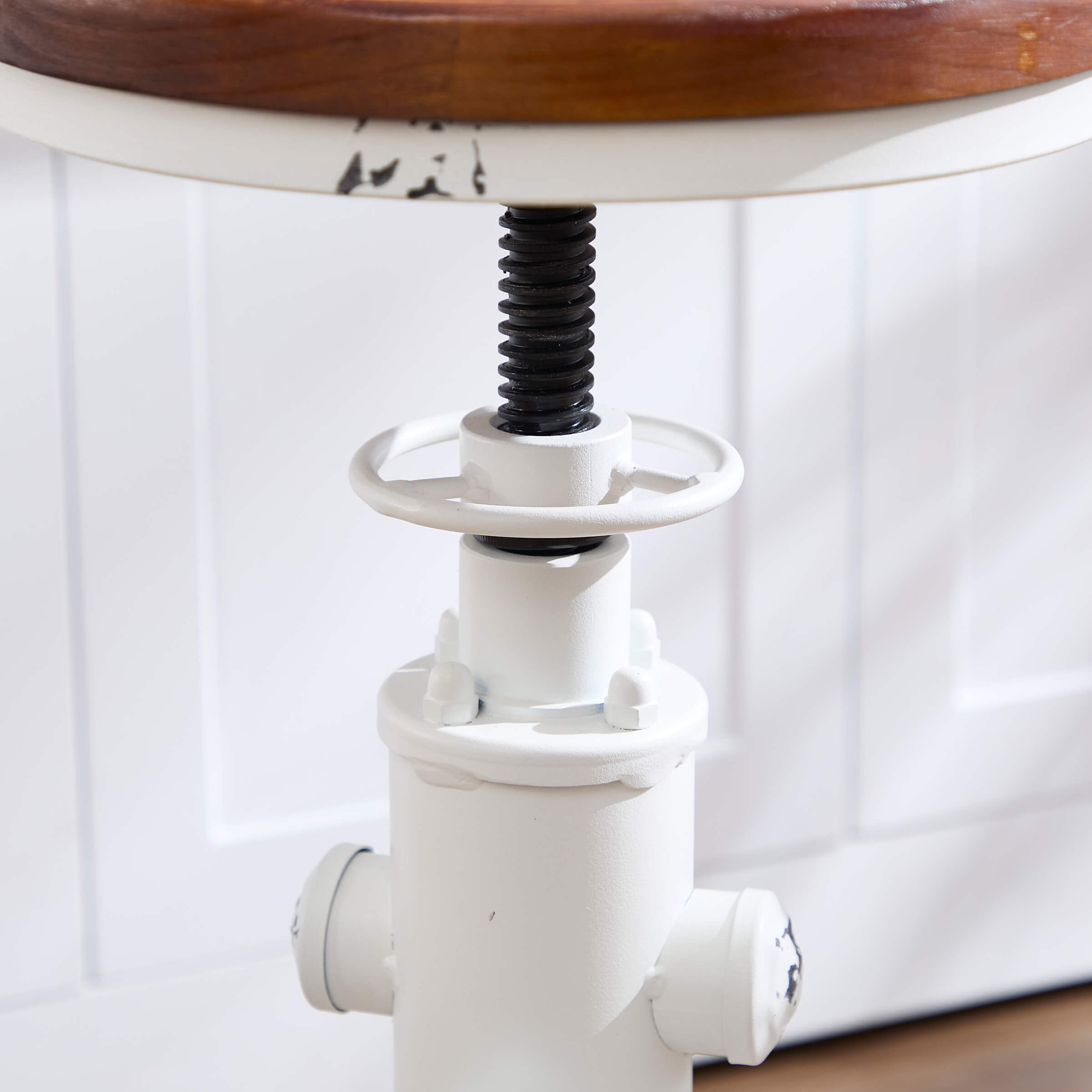 CIMOTA Vintage Industrial Adjustable Backless Bar Stools Set of 2 - XX111AB