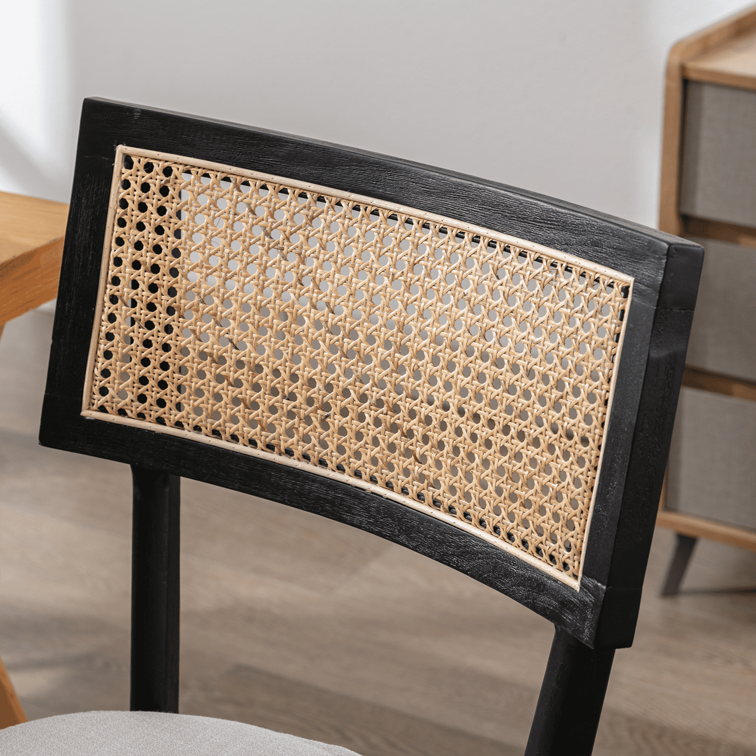 Kmax Farmhouse Rattan Back Dining Chairs- 1821DC