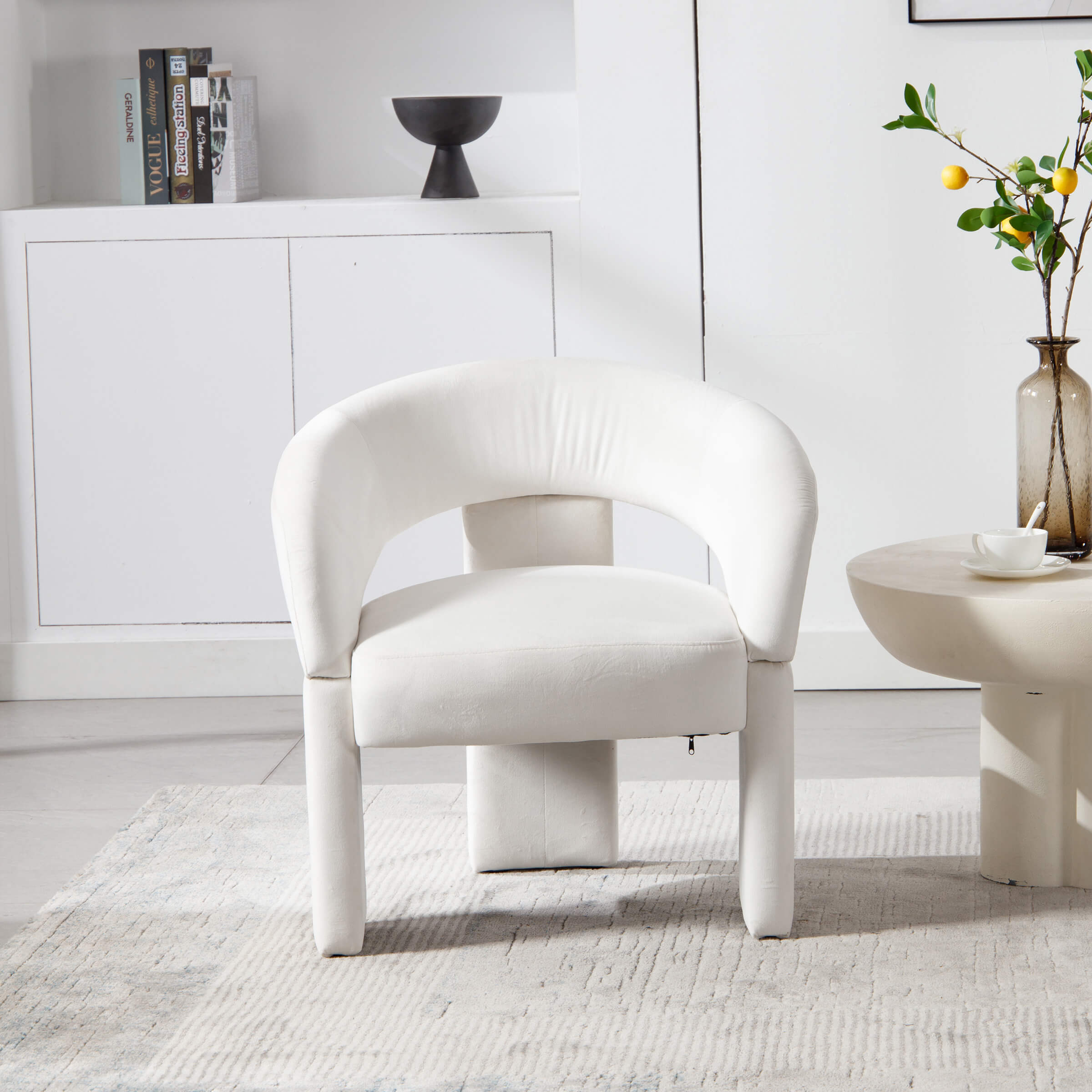 Accent Chair With Round Back - 3957AC