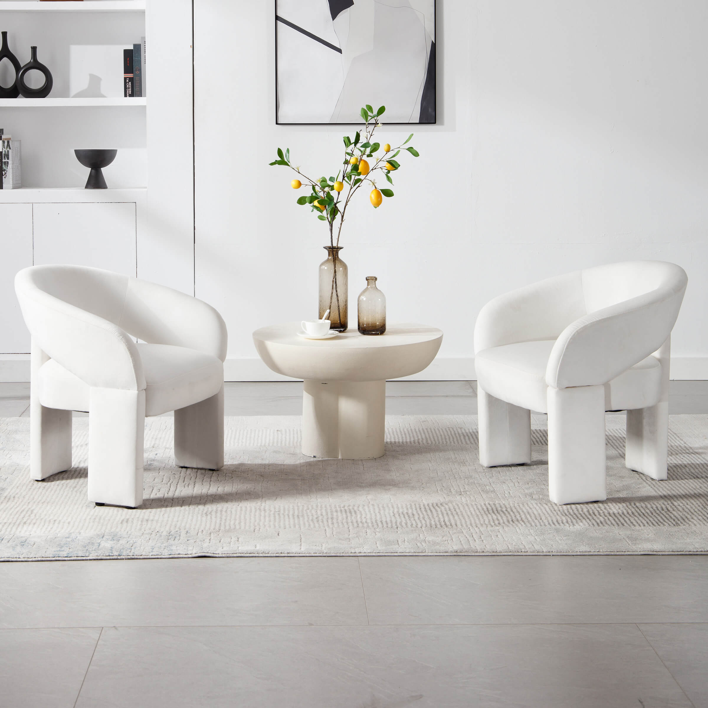 Accent Chair With Round Back - 3957AC