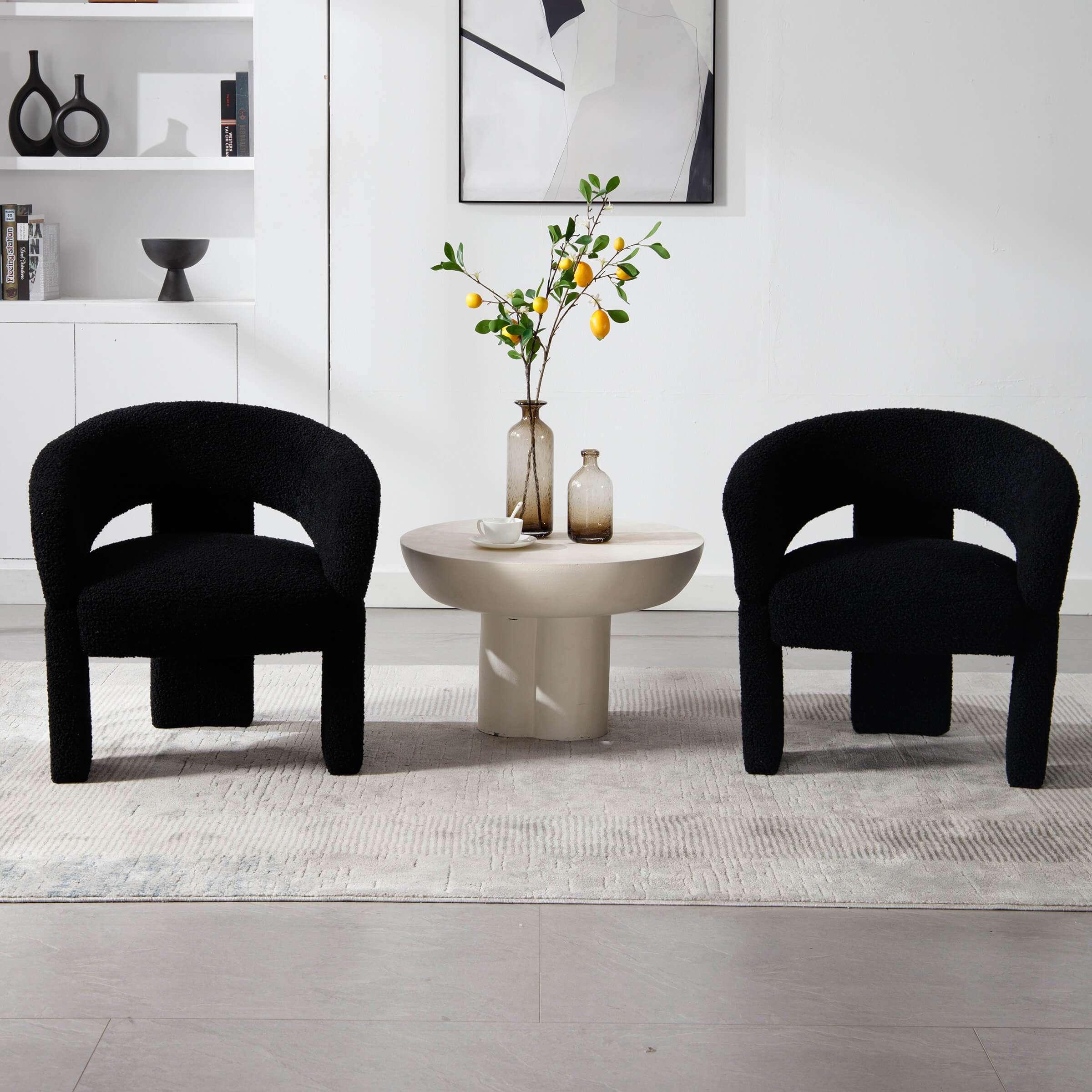 Accent Chair With Round Back - 3957AC