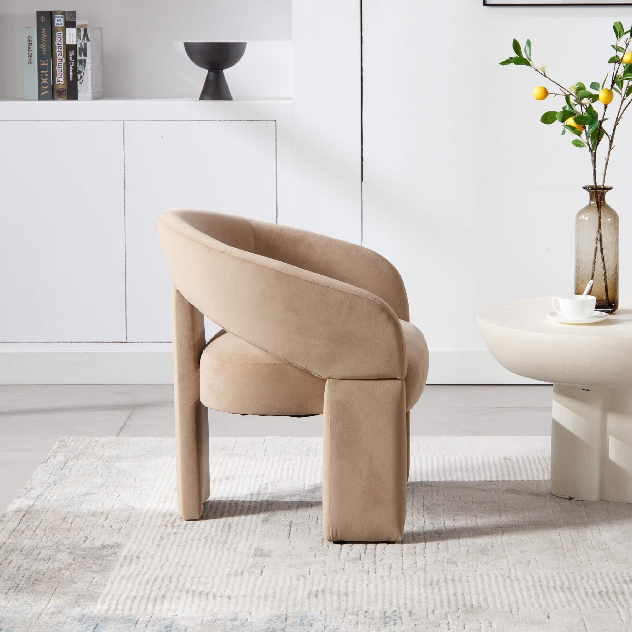 Accent Chair With Round Back - 3957AC