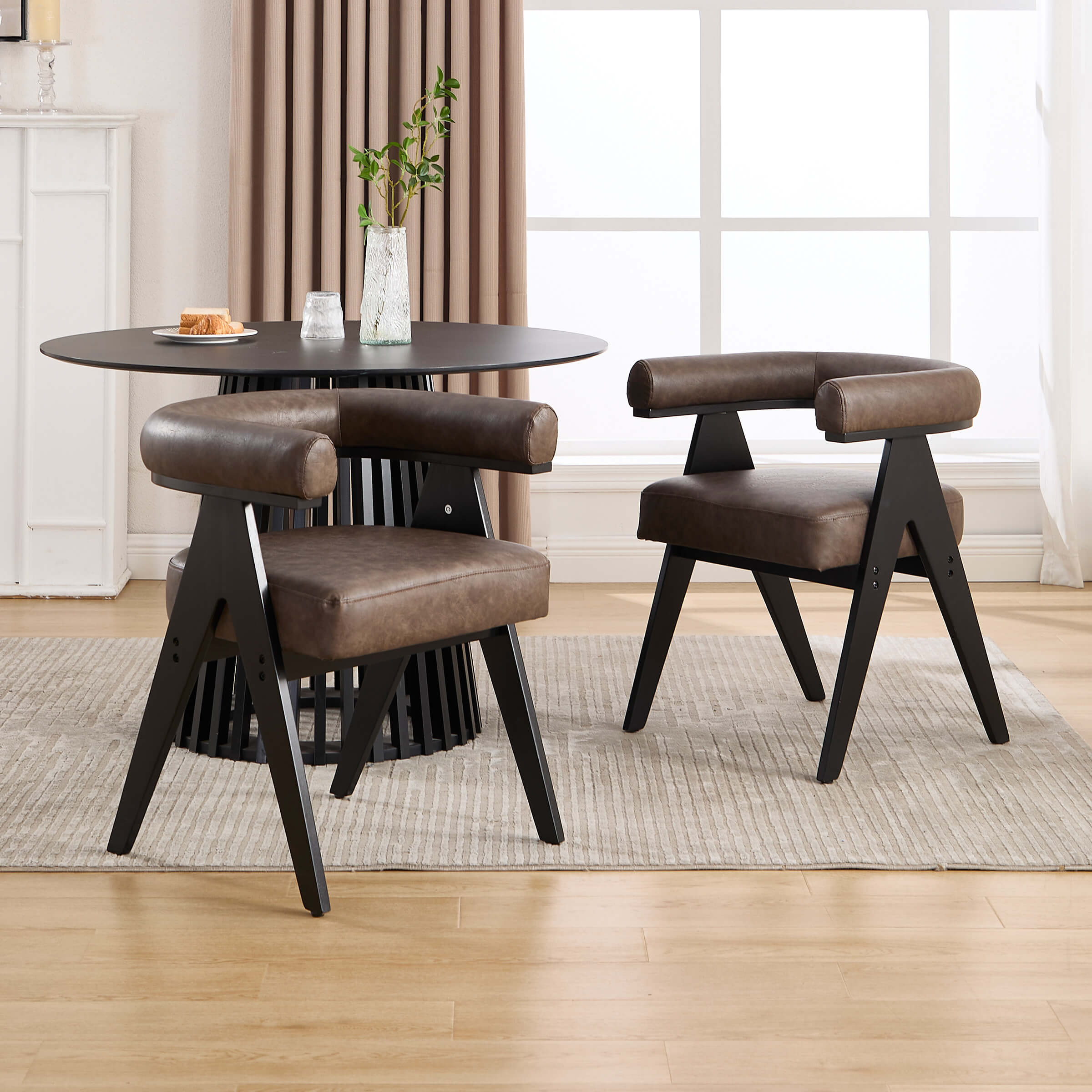 Barrel Dining Chairs Set of 2 - 6324DC