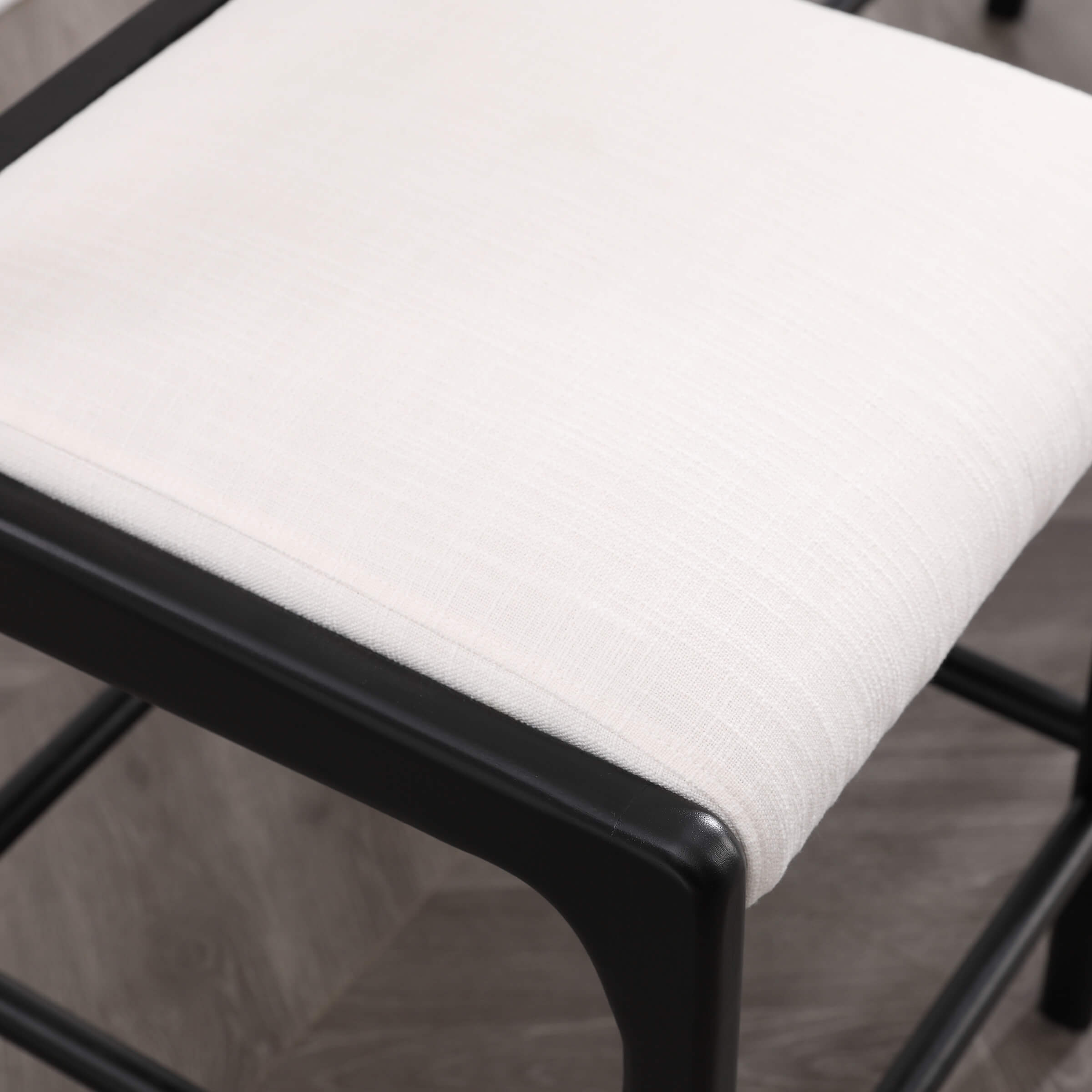 Beige Linen Bar Stools Set of 2 - 5816CS